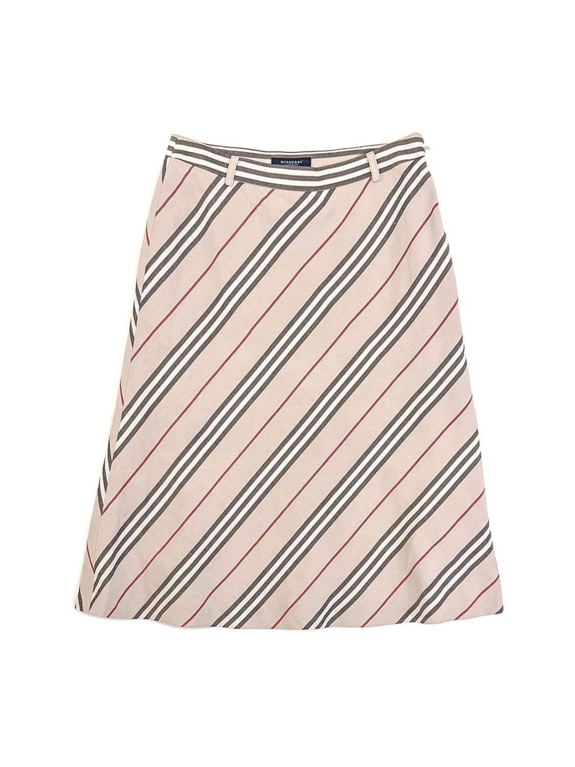 Burberry Bias Stripe A-Line Skirt/ 38 상품이미지1