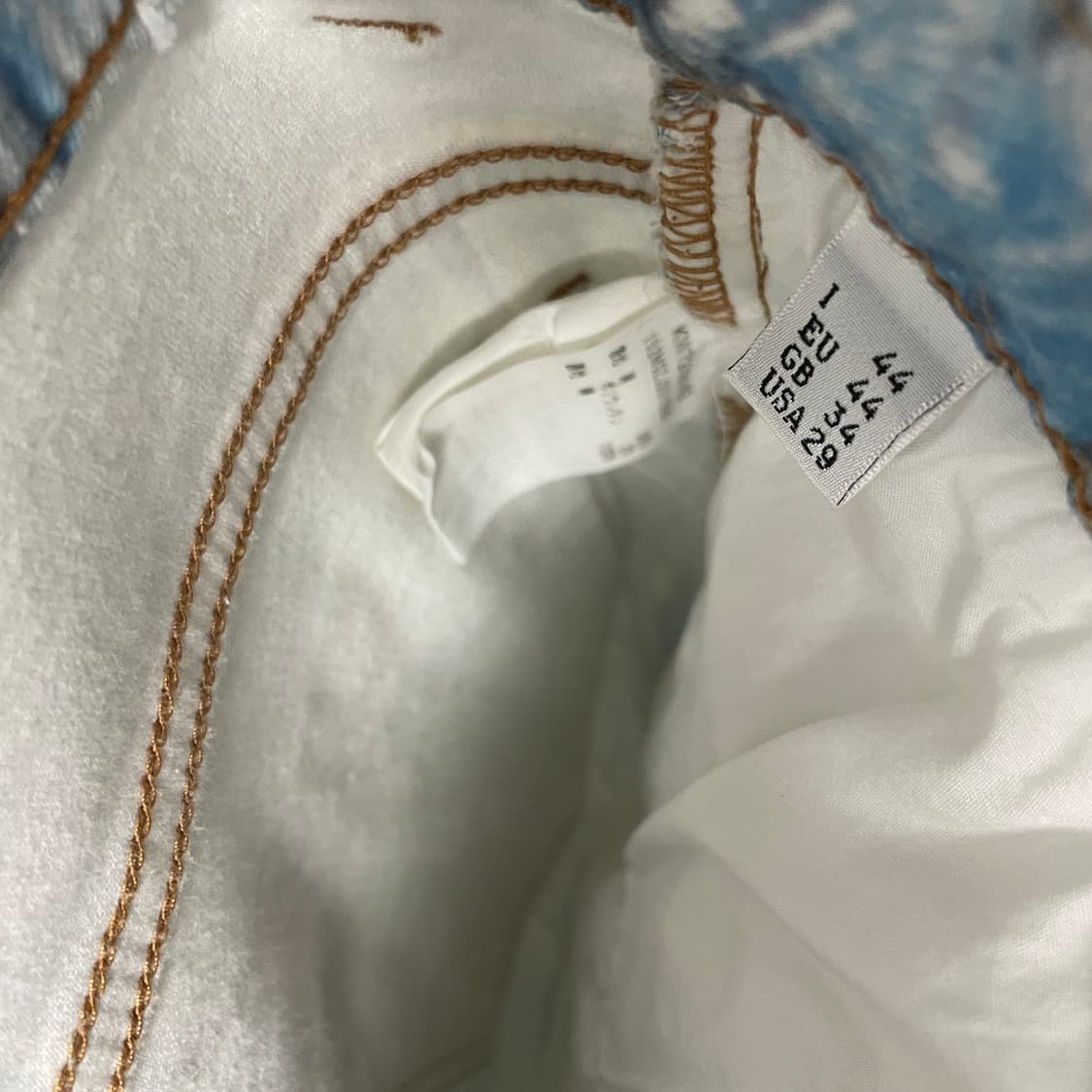 모스키노 데님 프린팅 팬츠 44(W) 상품이미지8