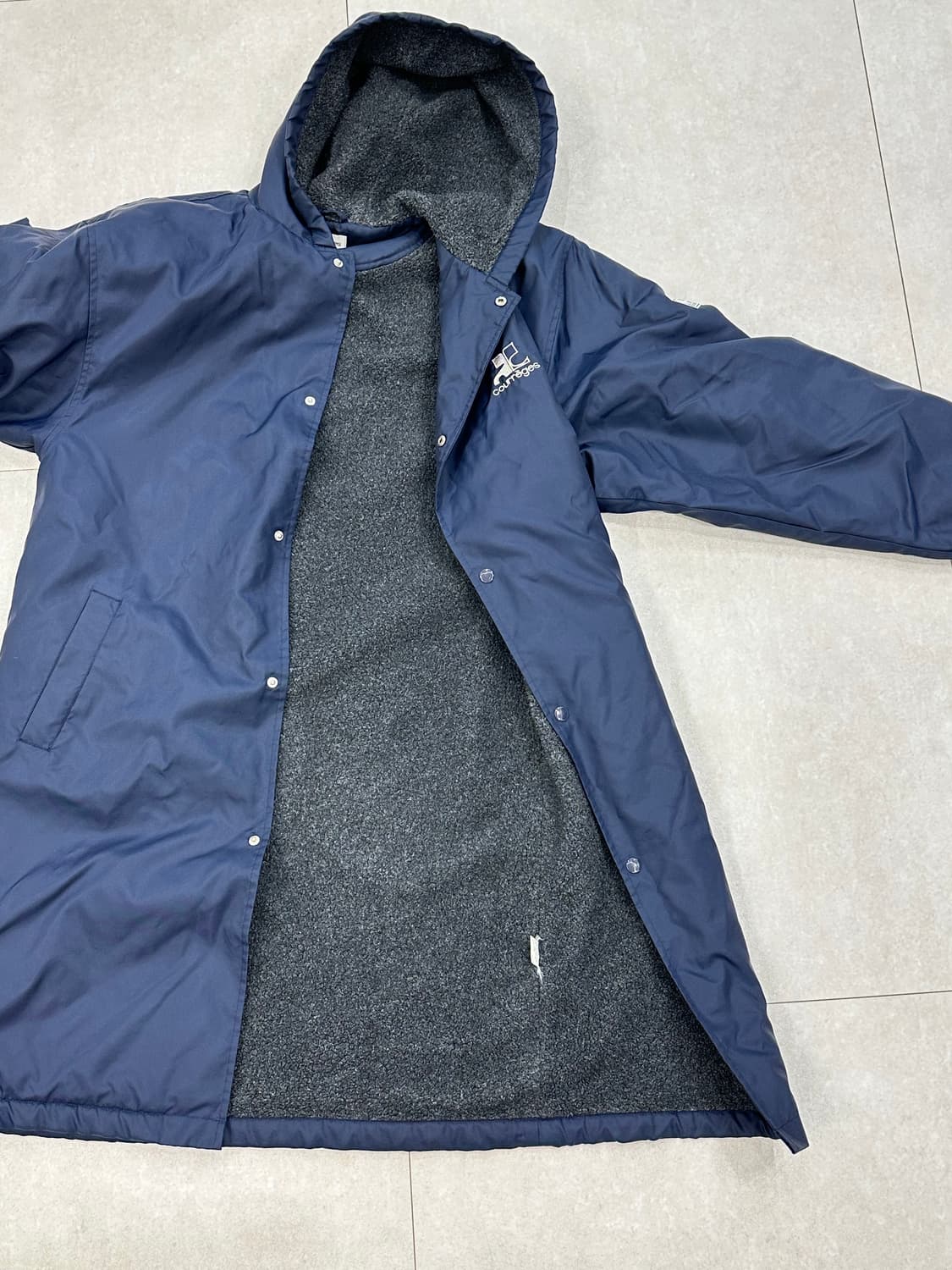 꾸레쥬 네이비 점퍼 L 상품이미지4