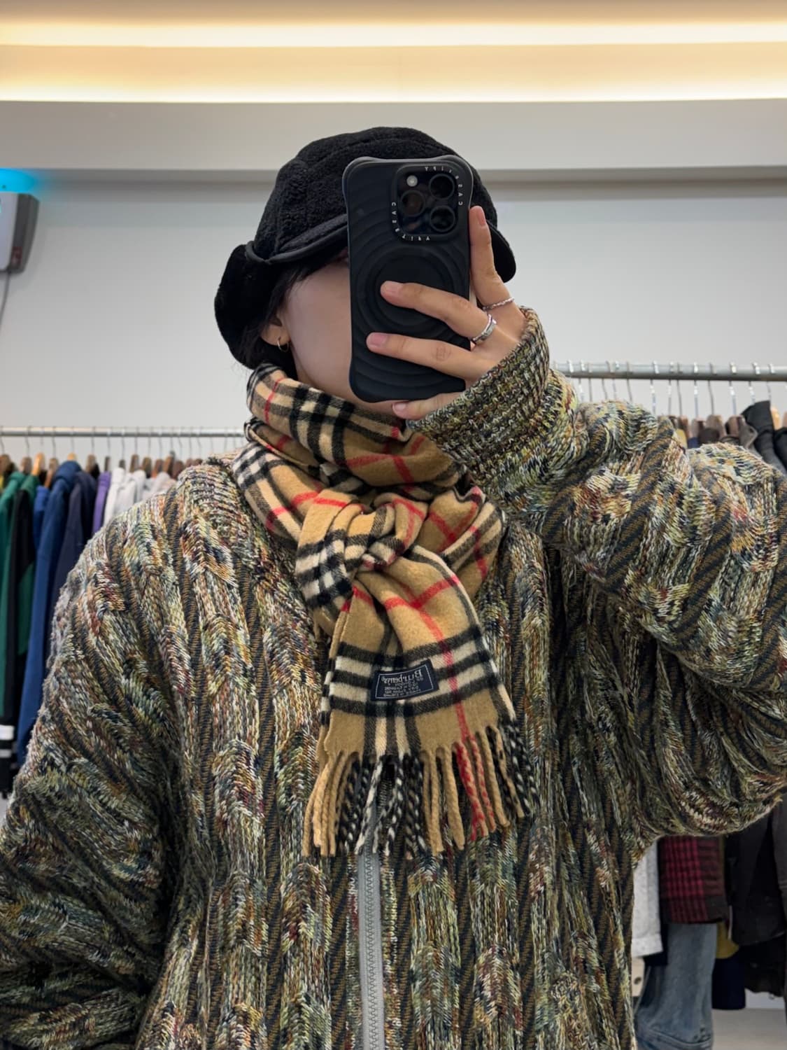 버버리 체크 머플러 상품이미지5