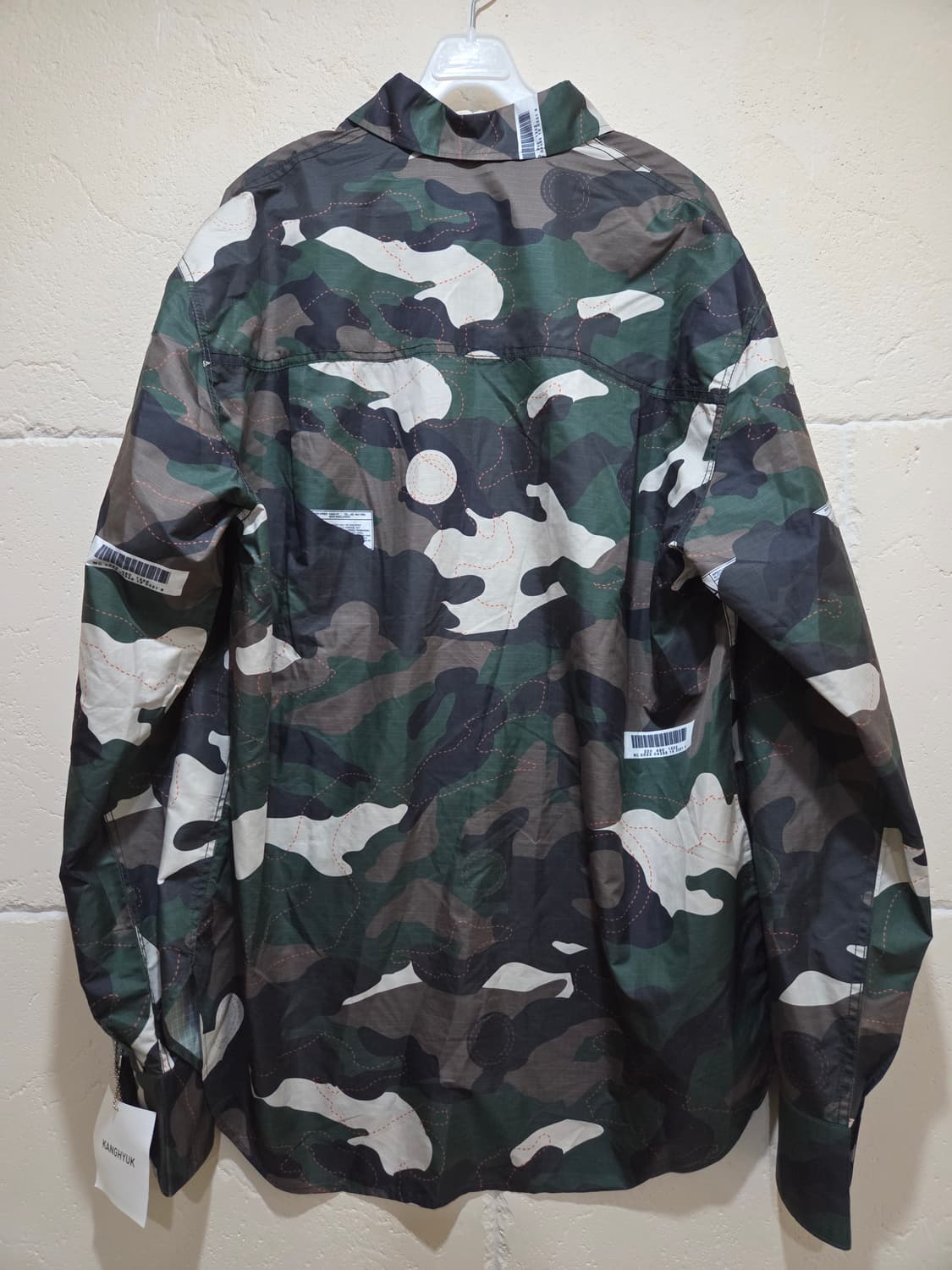 강혁 에어백 패치드 카모플라쥬 셔츠 새상품 상품이미지2