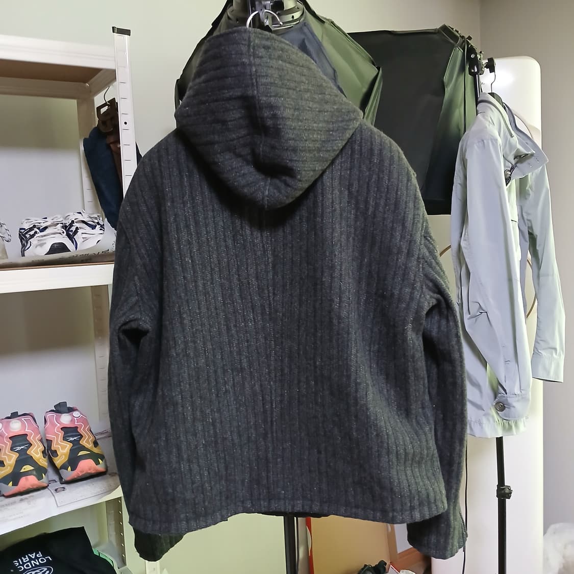 아르마니 익스체인지 양면 니트 점퍼 바람막이 자켓 상품이미지3