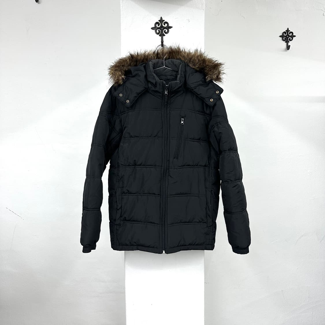 black fur down jacket 상품이미지4