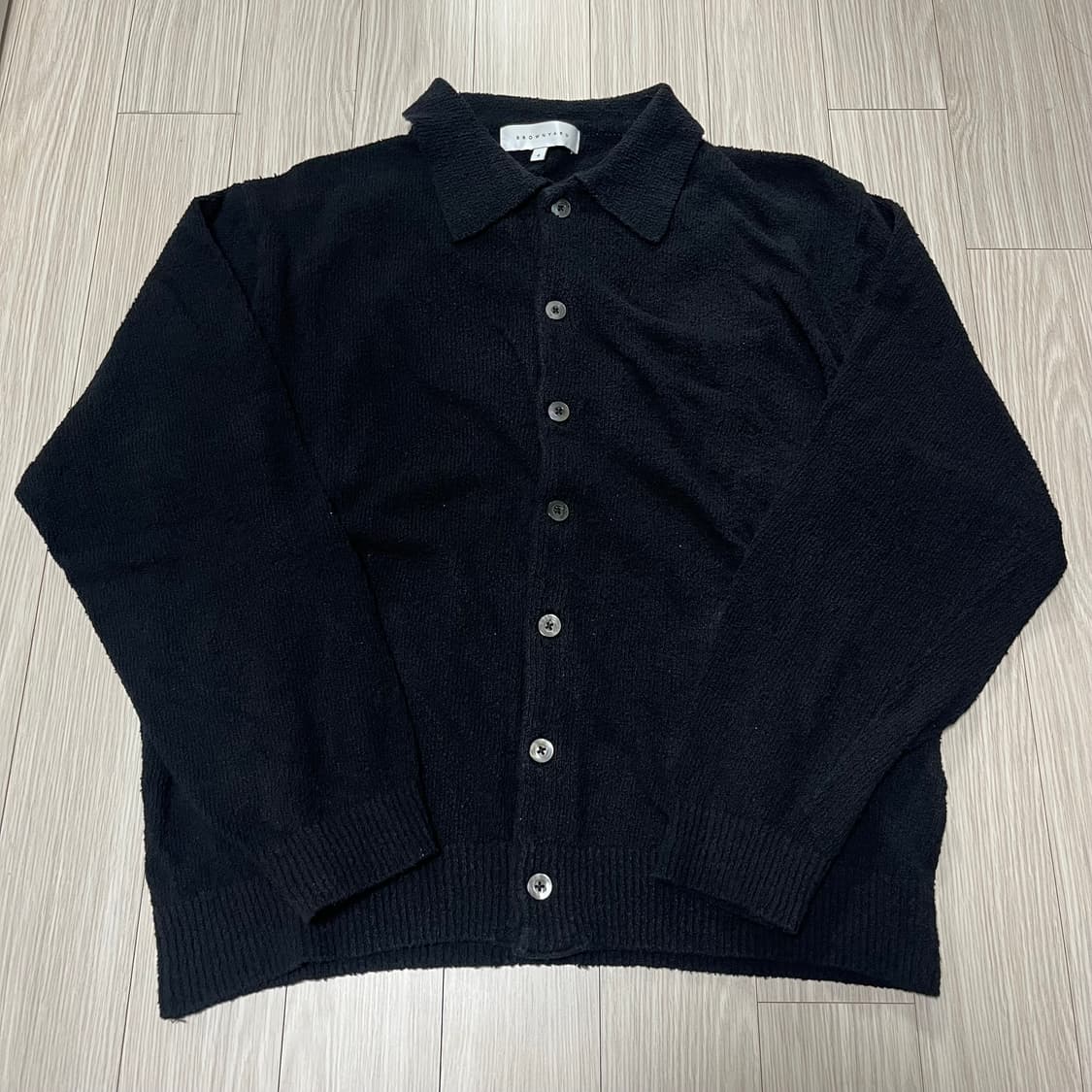 브라운 야드 블랙 가디건 4가이즈 상품이미지1