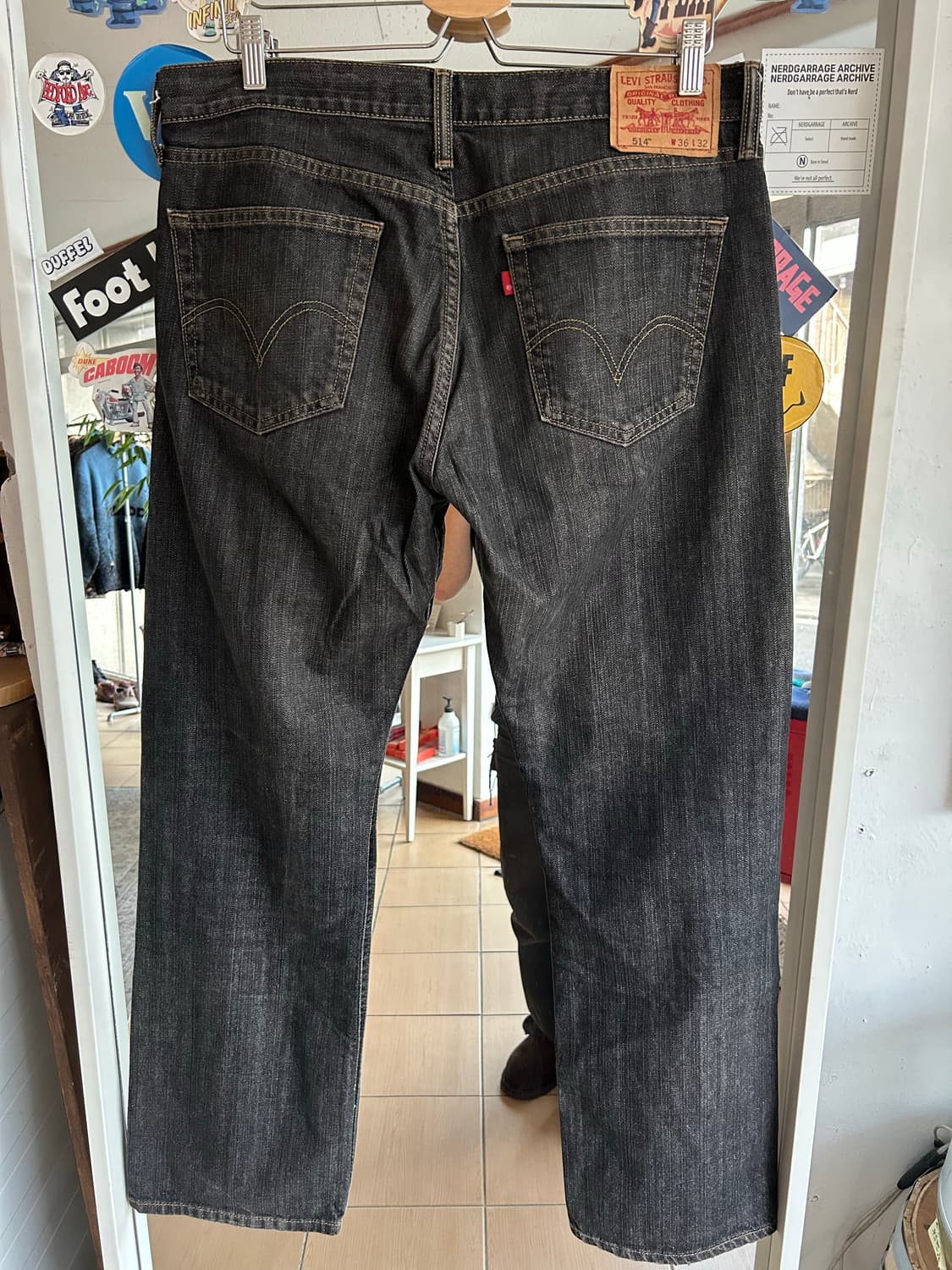 00‘s 리바이스514 블랙진 36in 상품이미지5