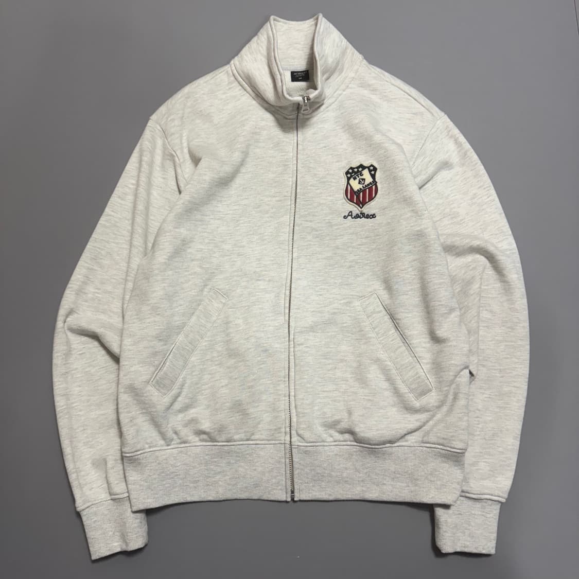 아비렉스(AVIREX) 멜란지 코튼 양면 US.NAVAL 패치 로고 집업 상품이미지7