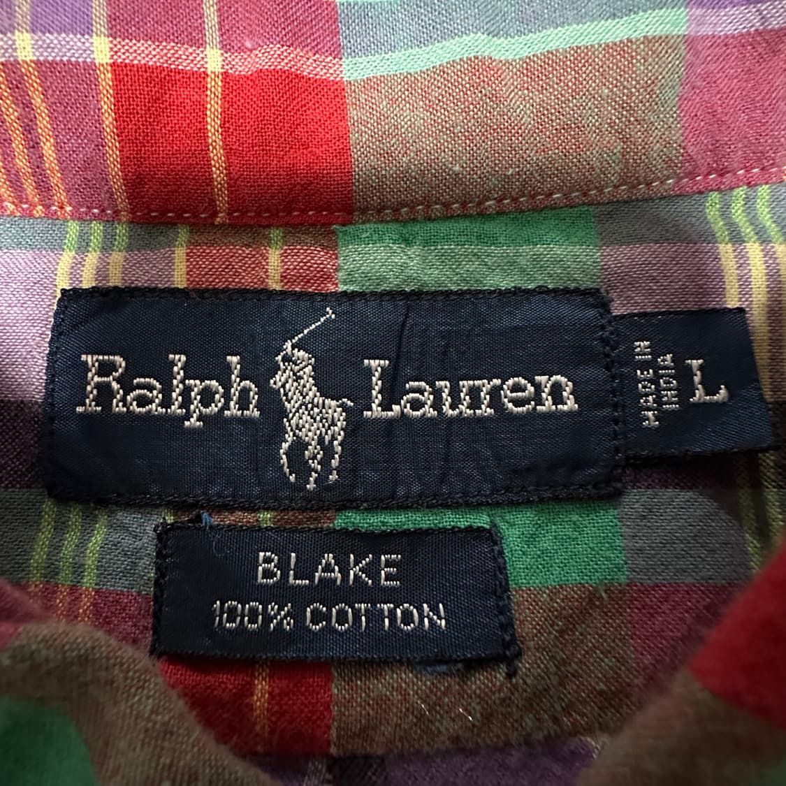 POLO RALPH LAUREN check cotton shirt 상품이미지4