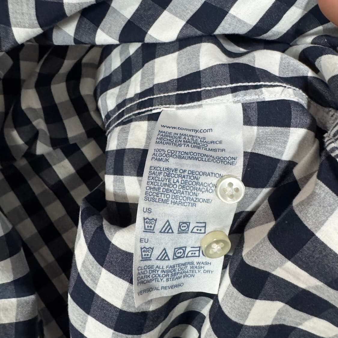 타미힐피거 체크셔츠 S사이즈 상품이미지3