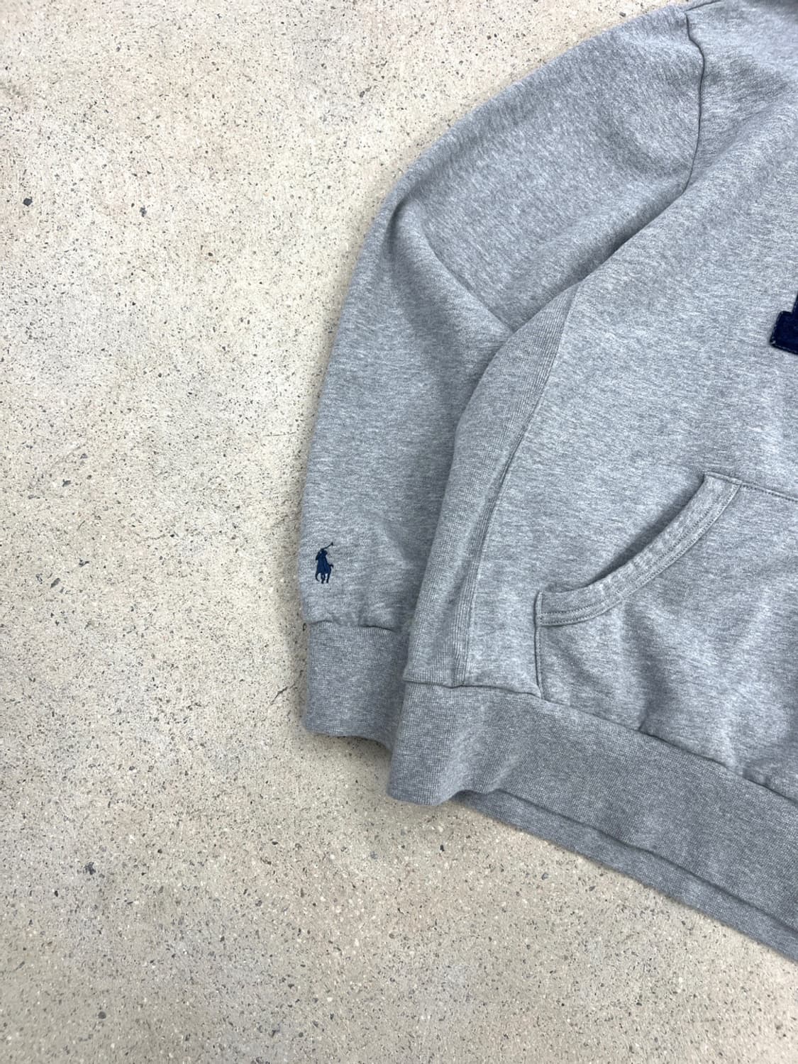 폴로 랄프로렌 빅로고 그레이 후드 티셔츠 상품이미지6