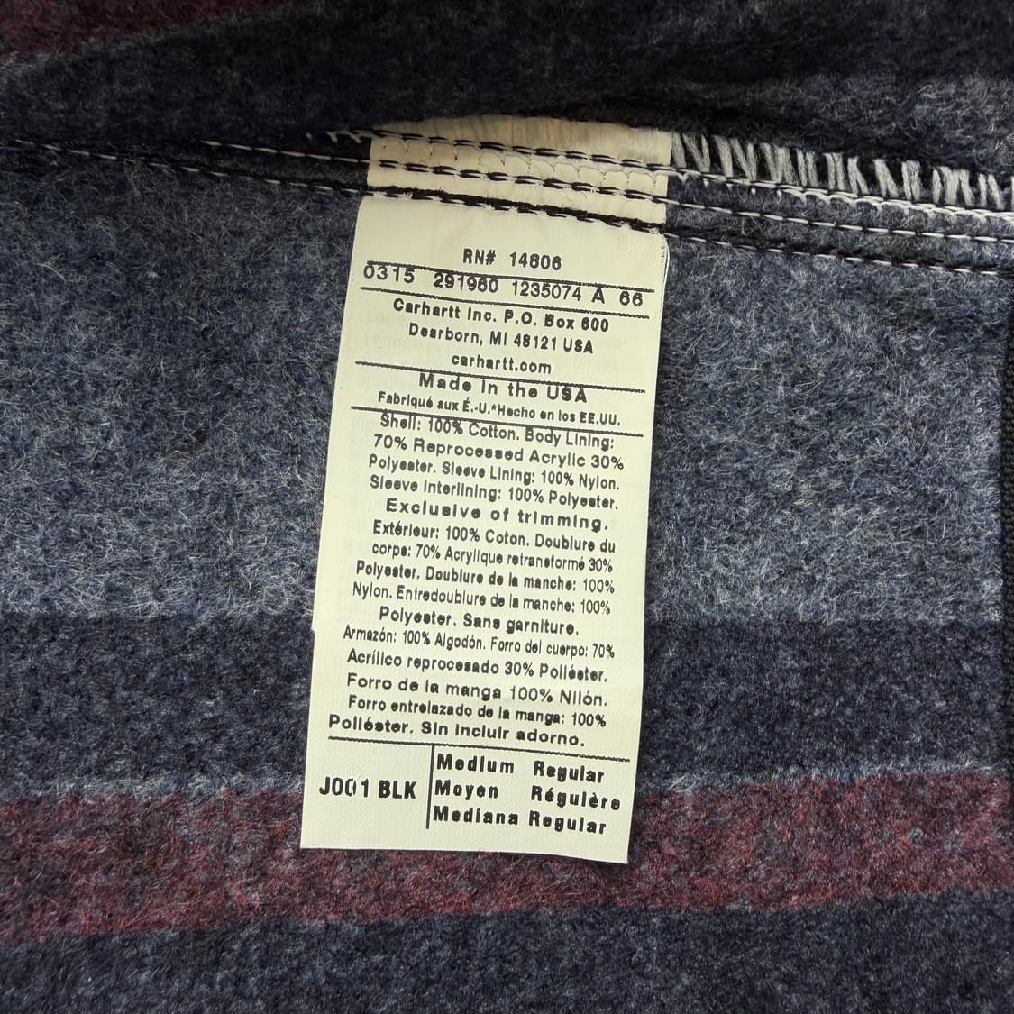 칼하트 디트로이트 자켓 J001 데드스탁 상품이미지7
