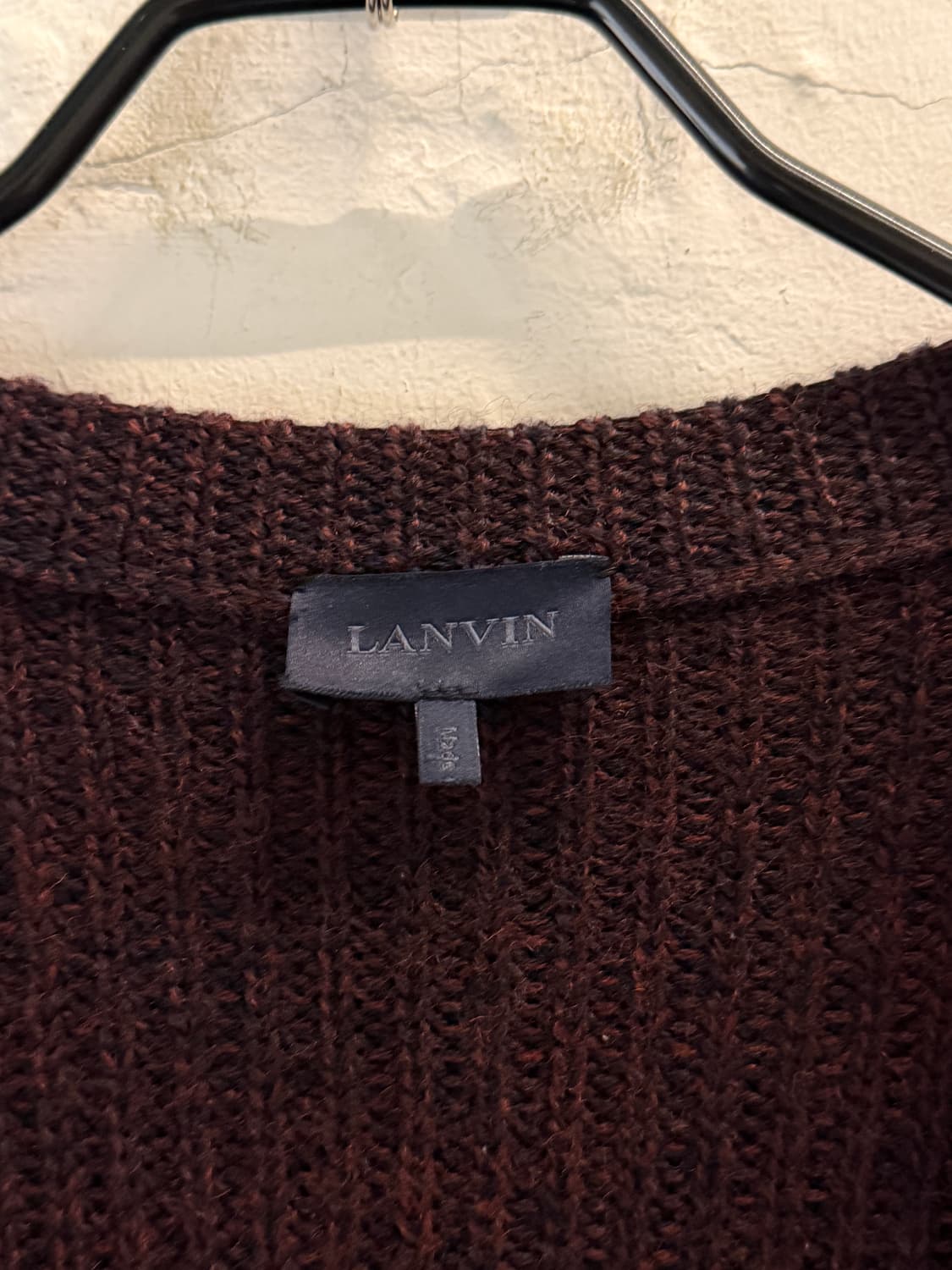Lanvin 랑방 맨즈 퍼플 롱 가디건 XL 상품이미지2
