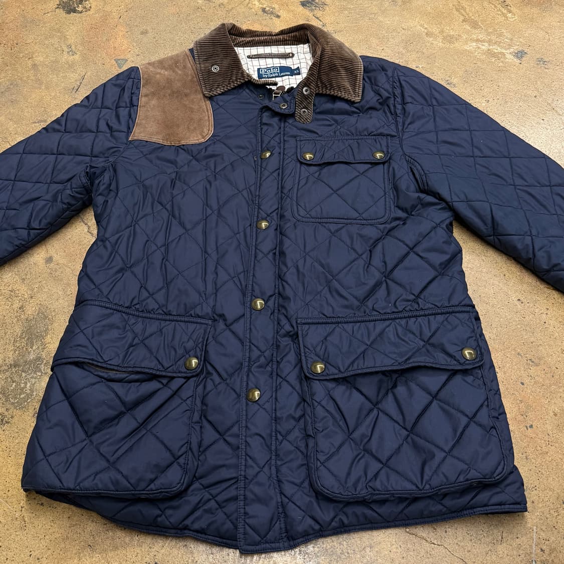 [정품/XL] 폴로 랄프로렌 네이비 퀼팅 자켓 b15 상품이미지3