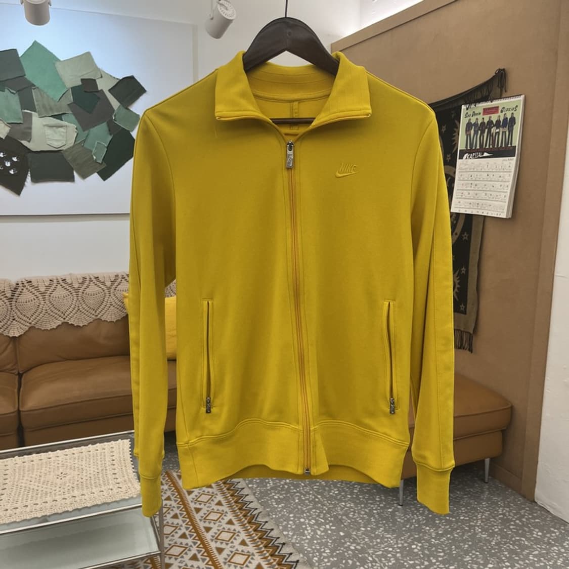 나이키 레트로 Y2K 00's 슬림핏 머스타드 져지 집업 M C10811 상품이미지3