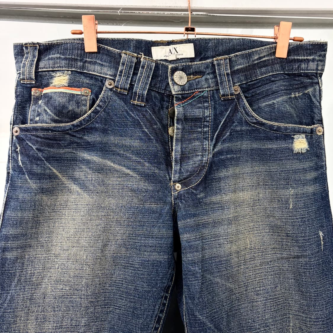 아르마니 익스체인지 루즈 스트레이트 데님 팬츠 상품이미지6
