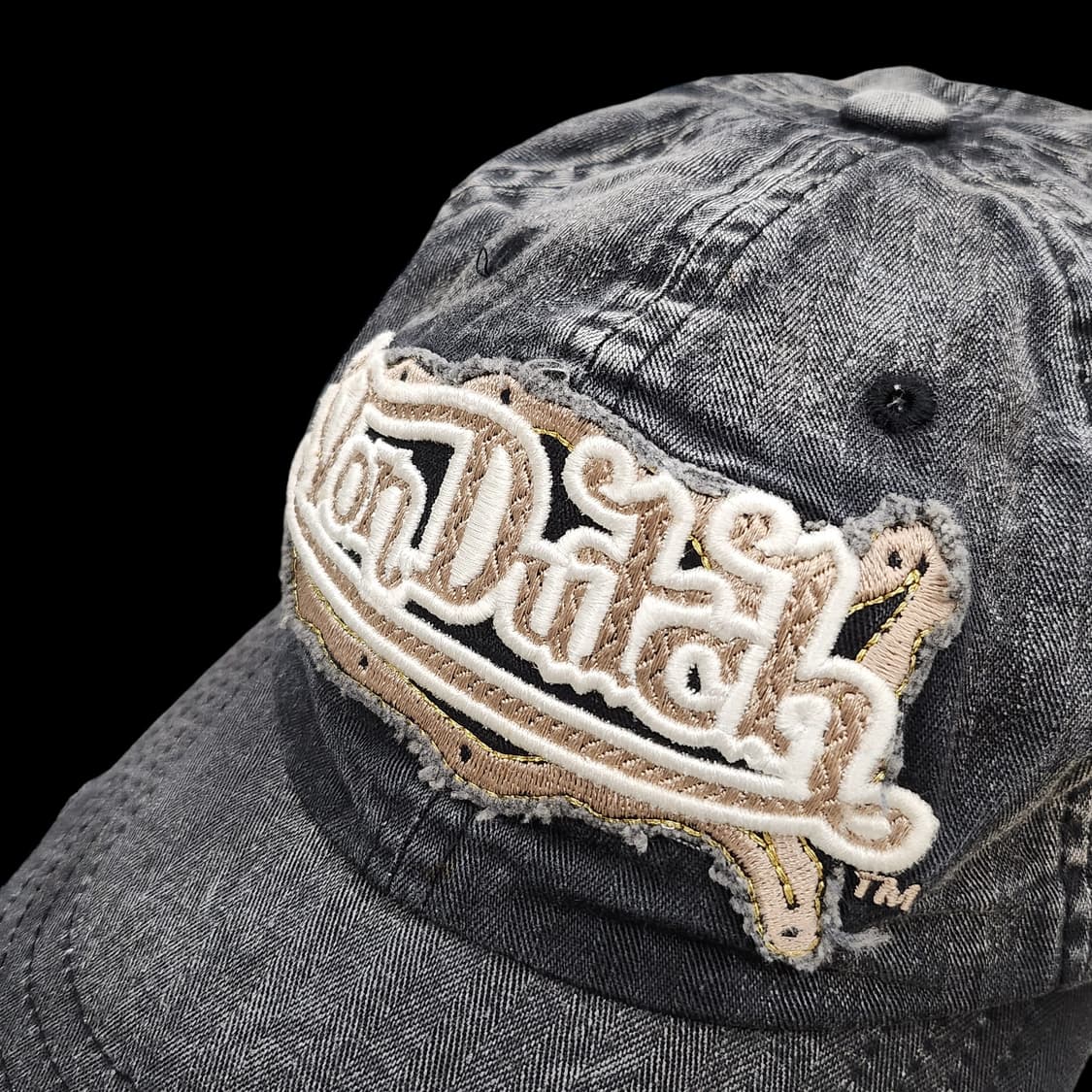 Von dutch 본더치 그레이 데미지 워싱 빈티지 볼 상품이미지3