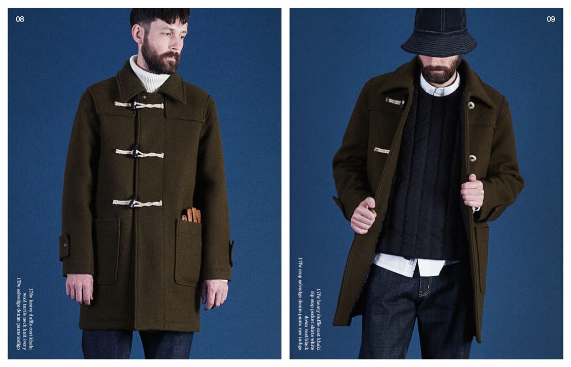 [M] 유니폼브릿지 더플 코트 브라운 컬러 미디움 상품이미지4