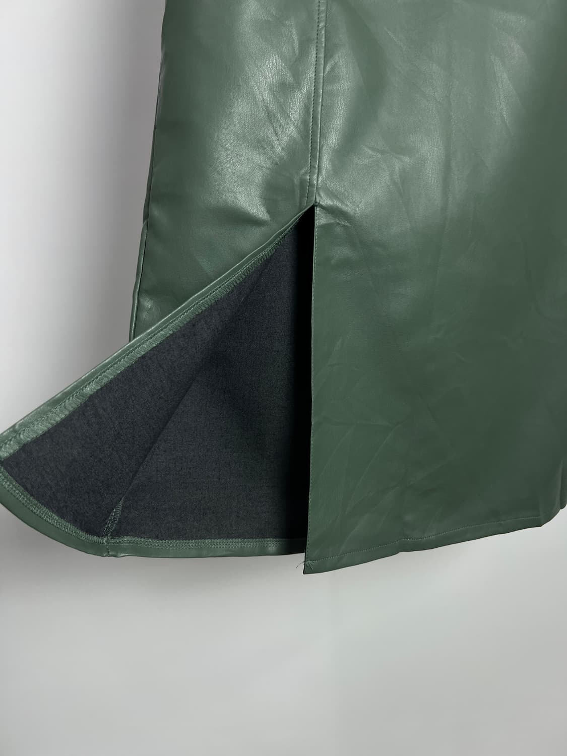 빈티지 페이크 레더 롱 스커트  상품이미지4