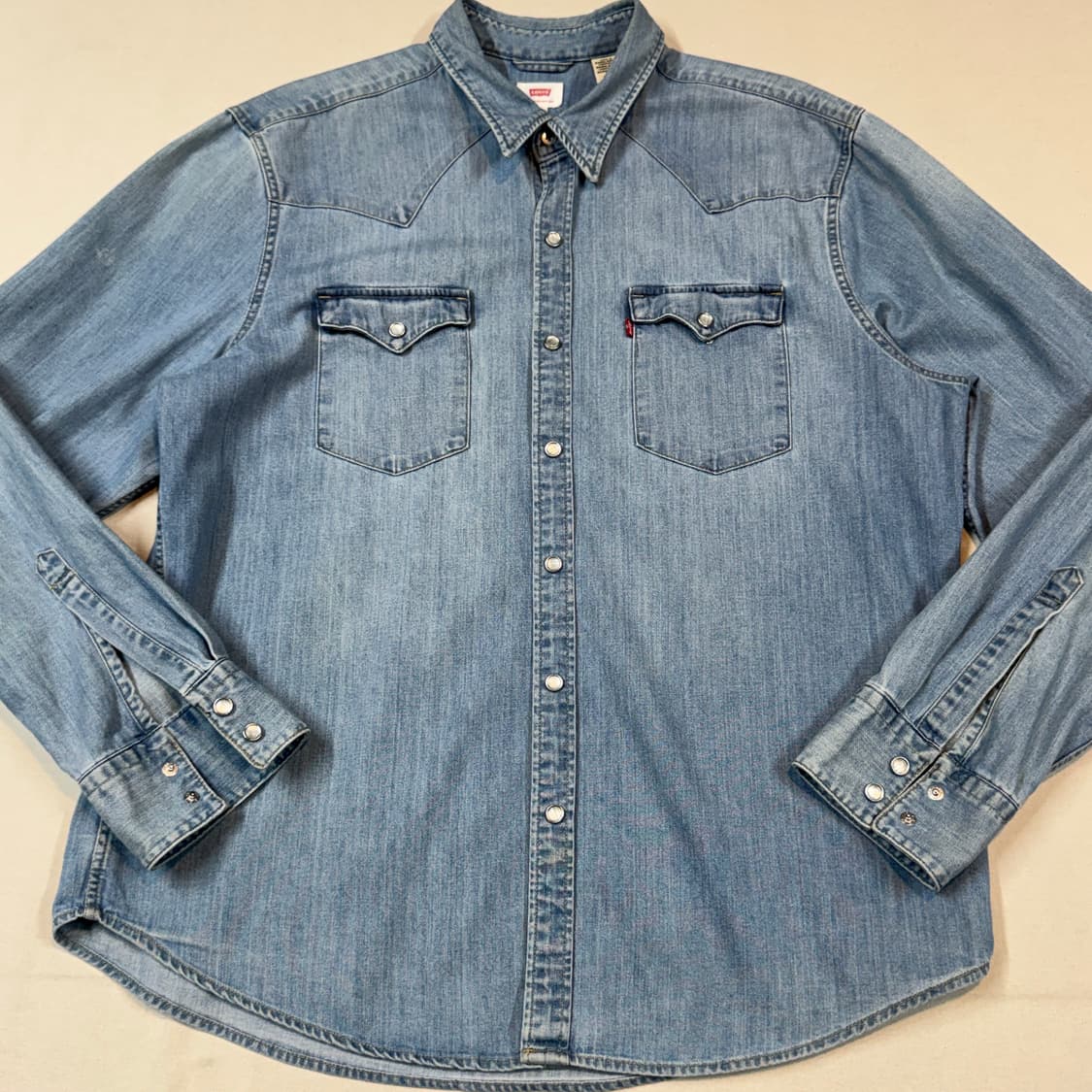XL) 리바이스 투포켓 웨스턴 데님 셔츠 상품이미지2