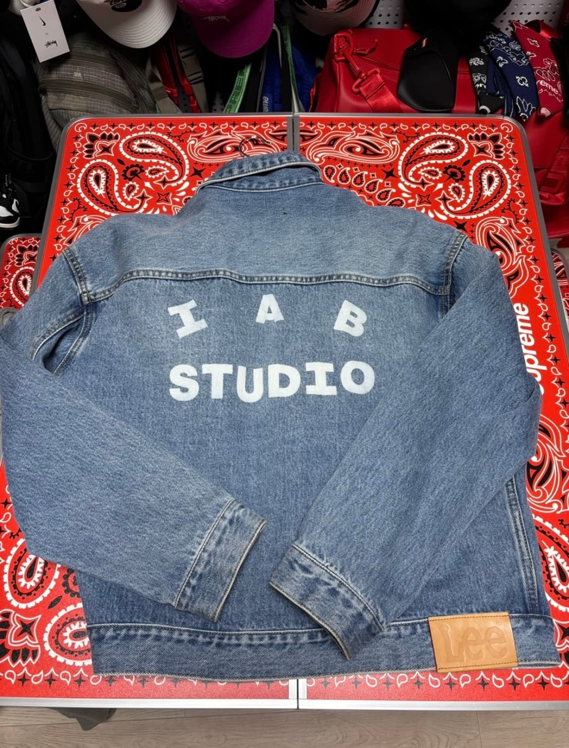 아이앱 스튜디오 x 리 데님 자켓 인디고 L 상품이미지4