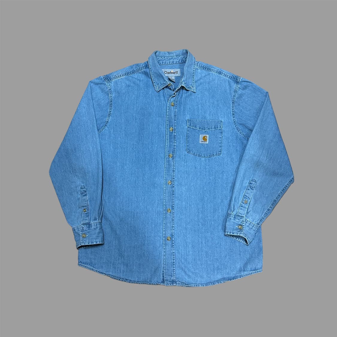 칼하트 90s 올드스쿨 오버핏 데님 셔츠 상품이미지4