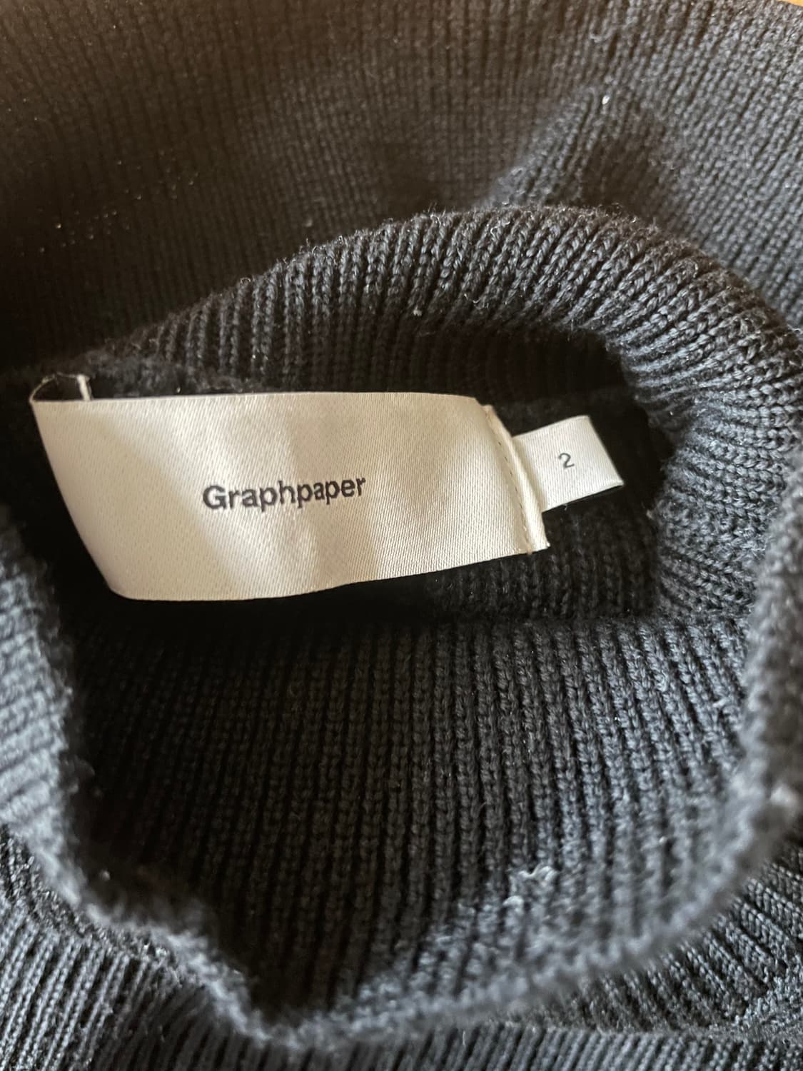 그라프페이퍼 하이덴시티 하이넥 니트  상품이미지3