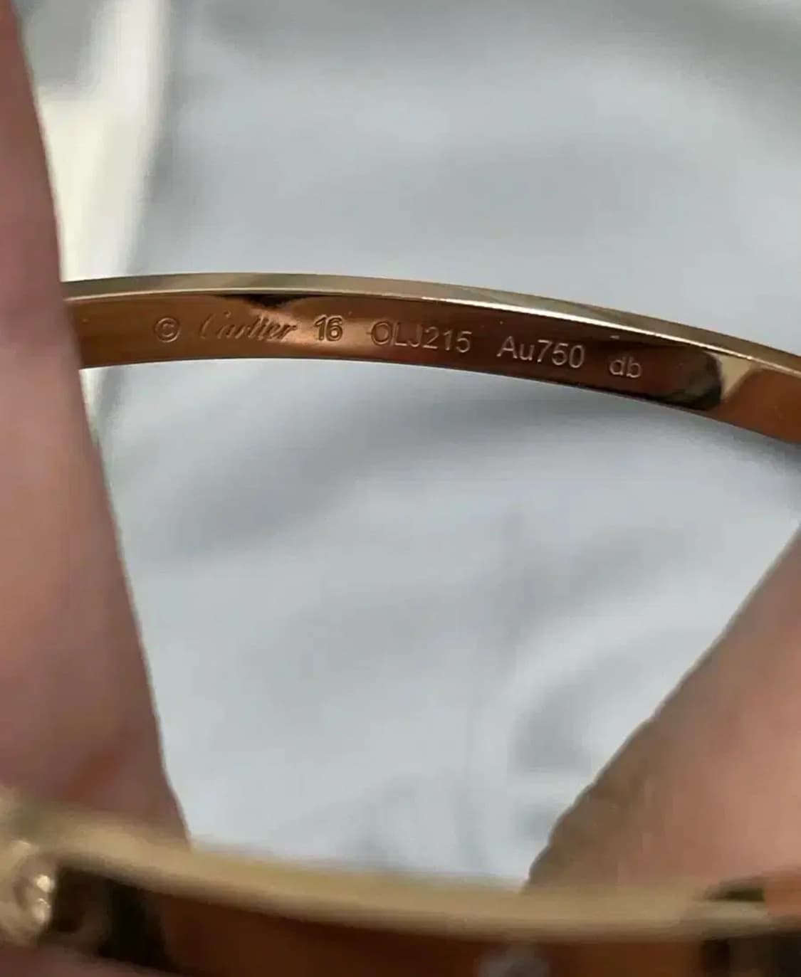 까르띠에 러브 love 팔찌 브레이슬릿 스몰핑크골드 다이아 6p 16호 상품이미지3