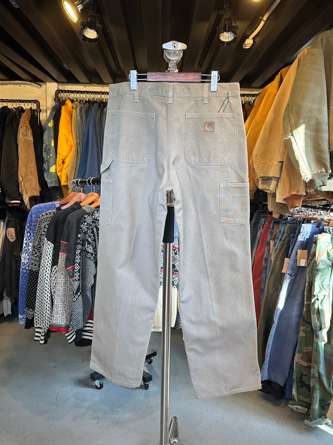 칼하트 던가리핏 싱글니 카펜터 워크 팬츠 34x32 상품이미지2