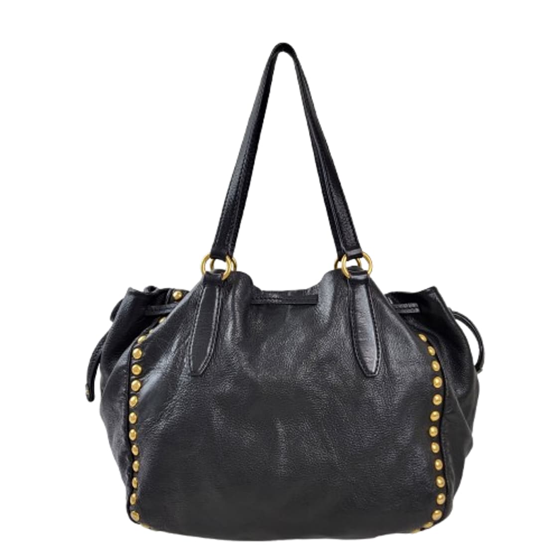 정품 미우미우 비텔로 다이노 스터드 블랙 숄더백 상품이미지1