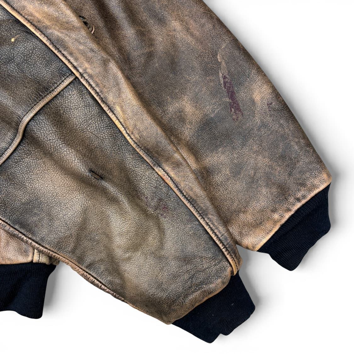 80's 바나나 리퍼블릭 레더 봄버 자켓 상품이미지9