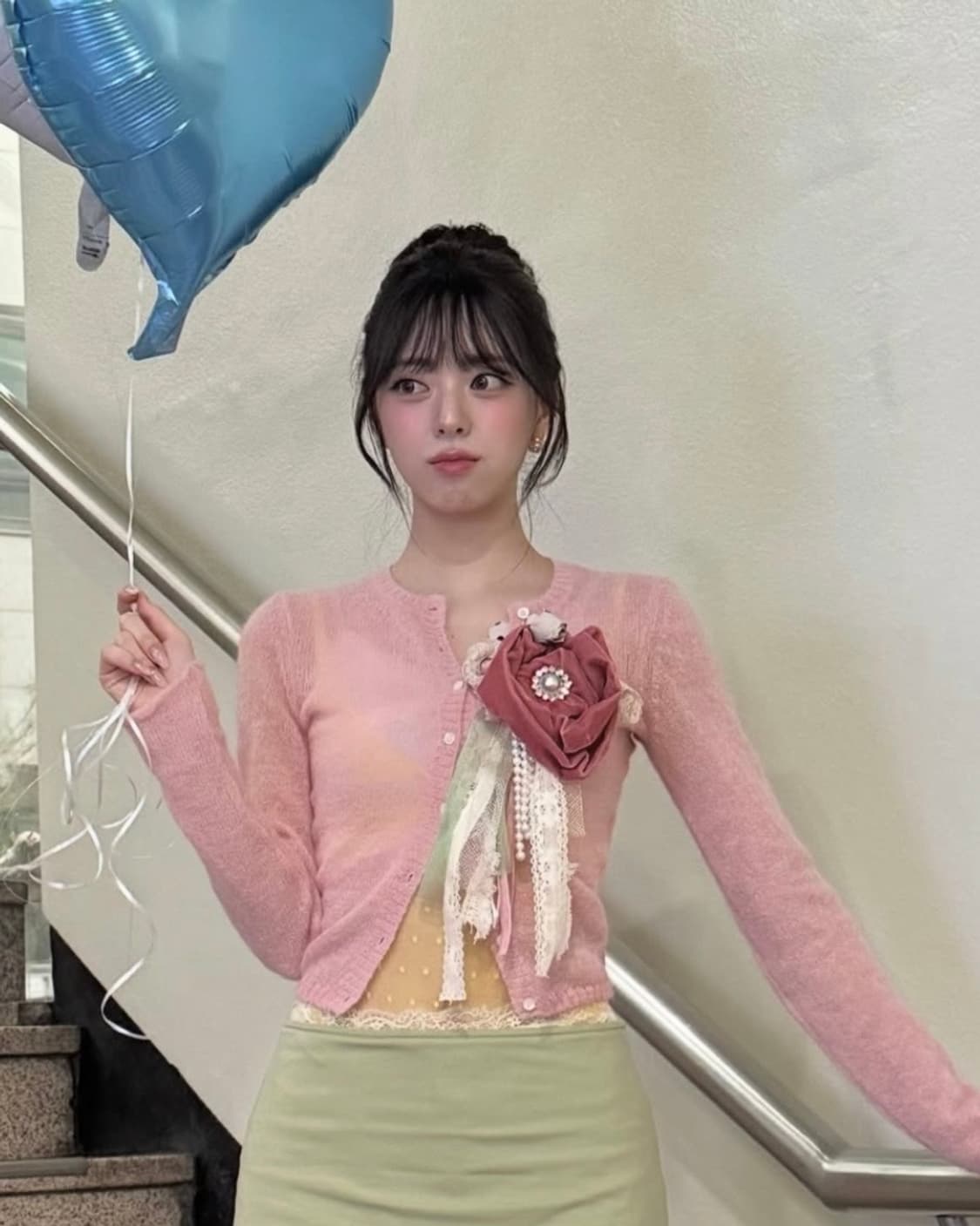 [M]팔로마울 Tantal 모헤어 가디건/핑크 상품이미지4