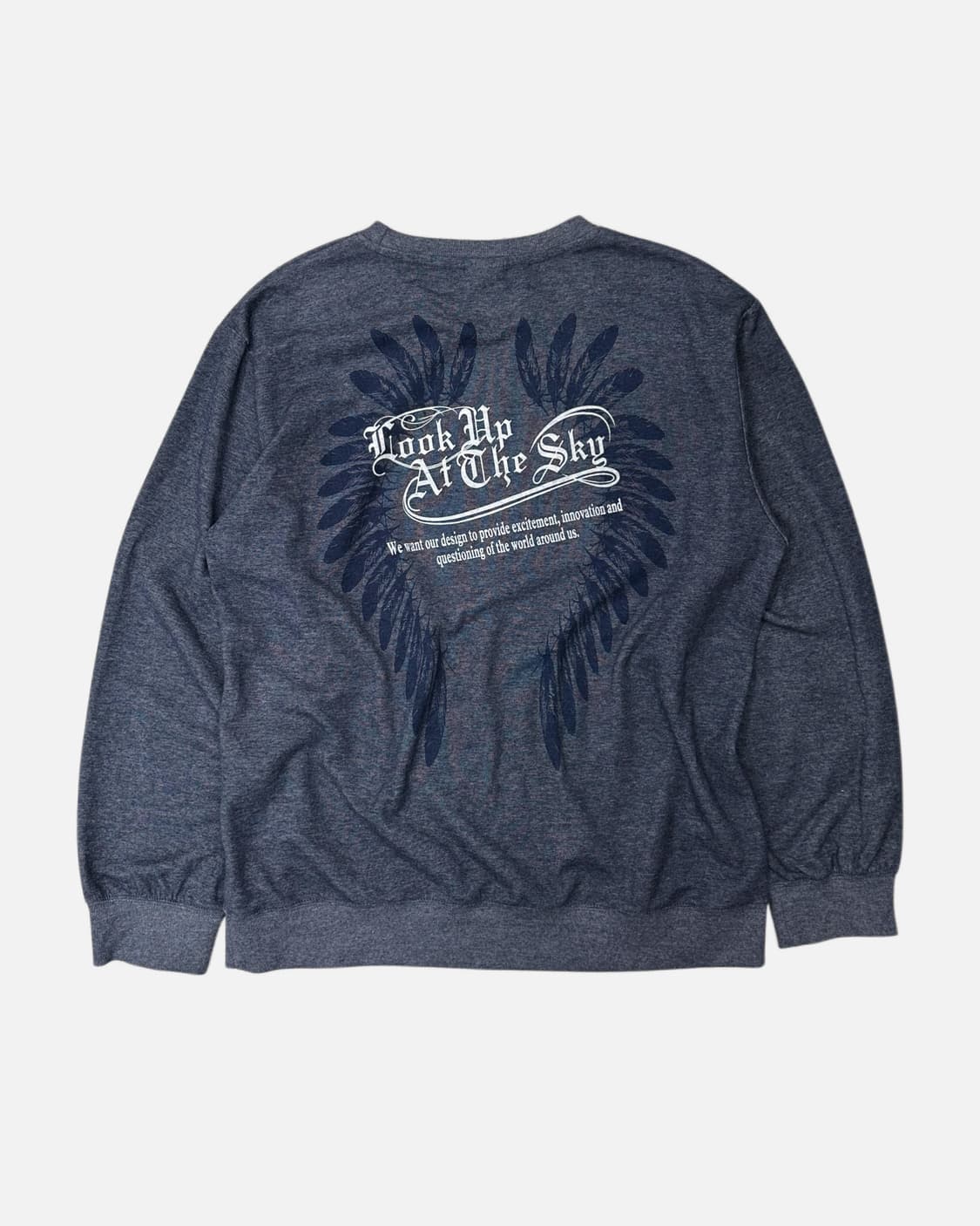 melange blue indian sweatshirt 상품이미지4
