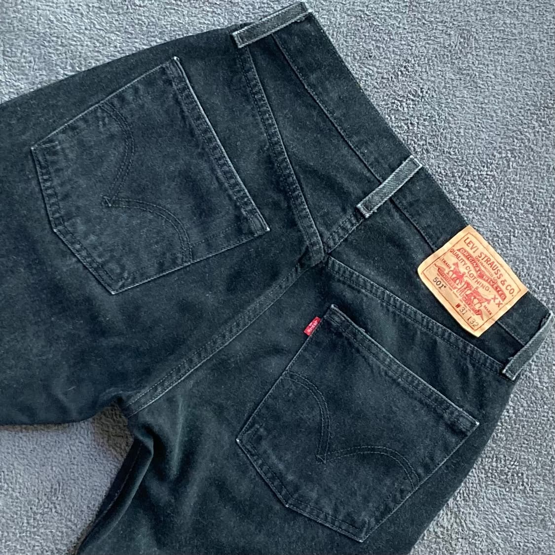 리바이스 501 블랙진 데님팬츠 W31 L32 상품이미지4