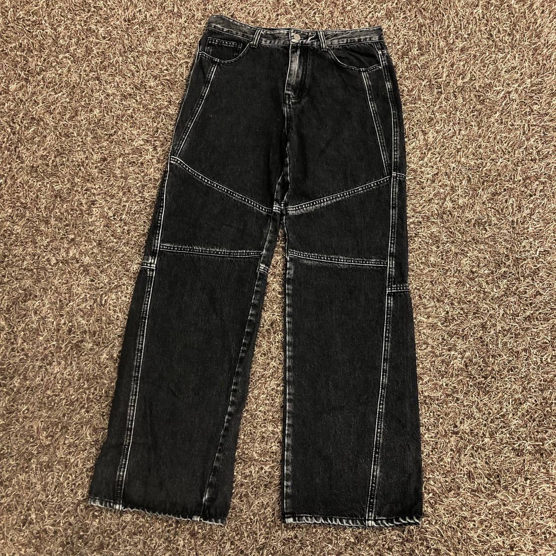 메종미네드 포인티드 와이드 데님 팬츠 상품이미지1