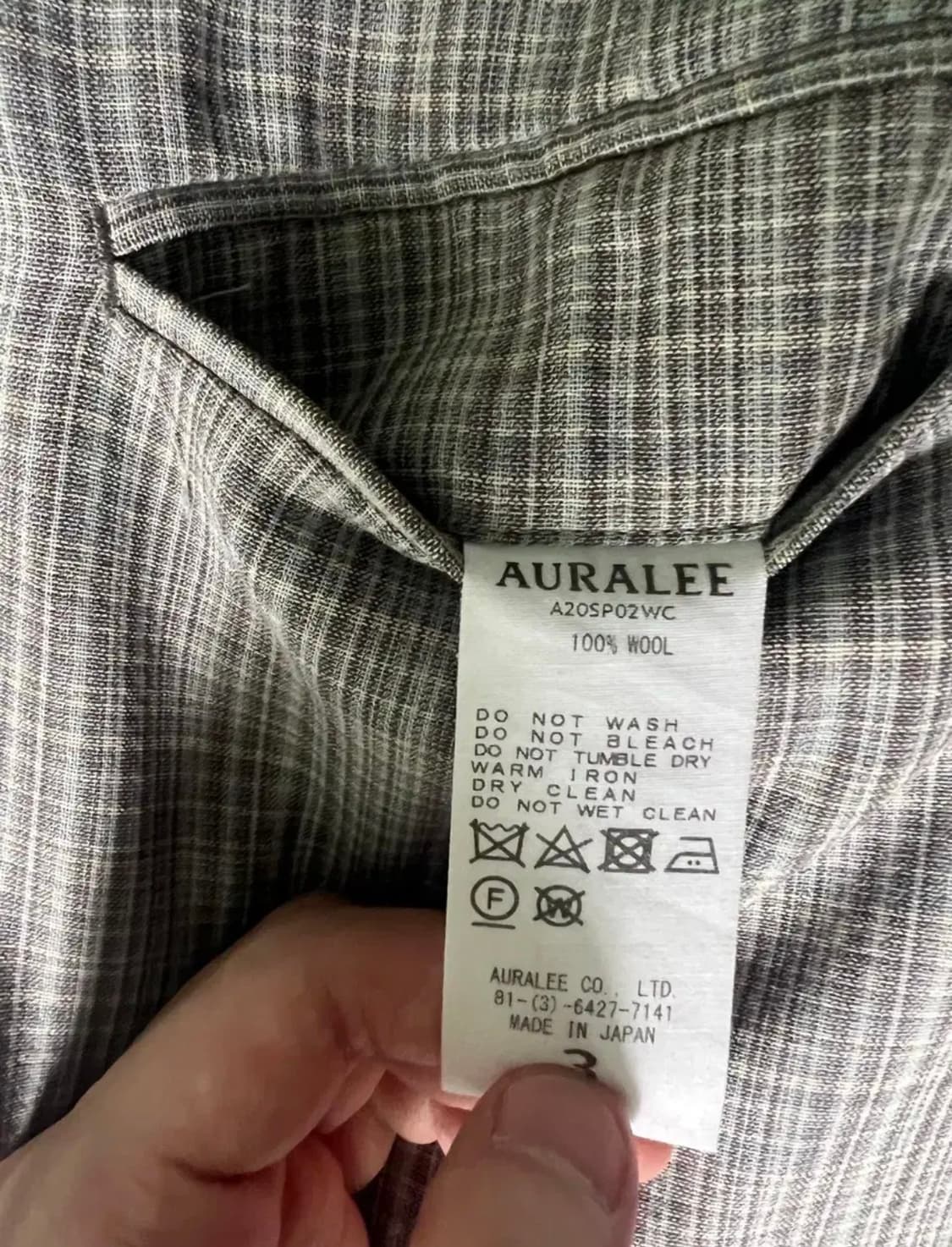 오라리 하드 트위스트 울 체크 슬랙스 3 상품이미지4