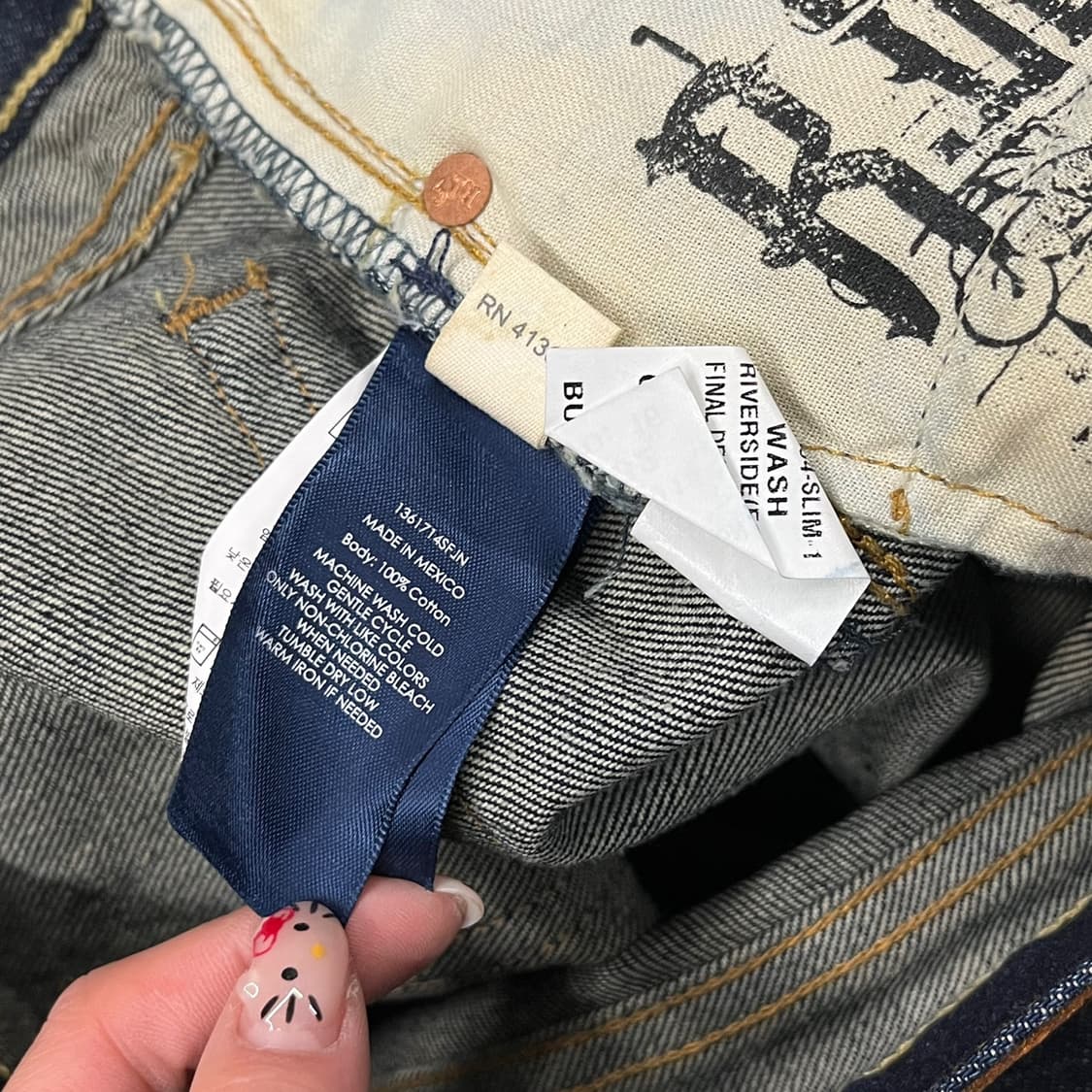 [정품] 폴로 랄프로렌 데님 청바지 진청 b16 상품이미지6
