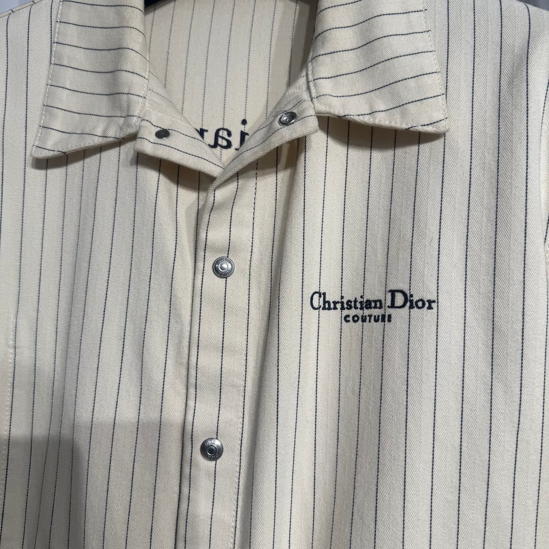 디올 꾸뛰르 스트라이프 로고 자수 셋업 상품이미지6