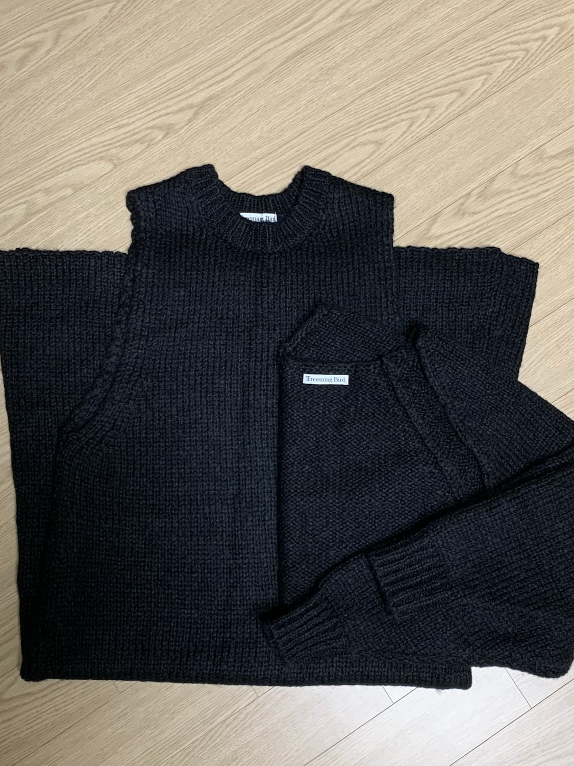 희귀템) 트리밍버드 니트 원피스 셋업 상품이미지3