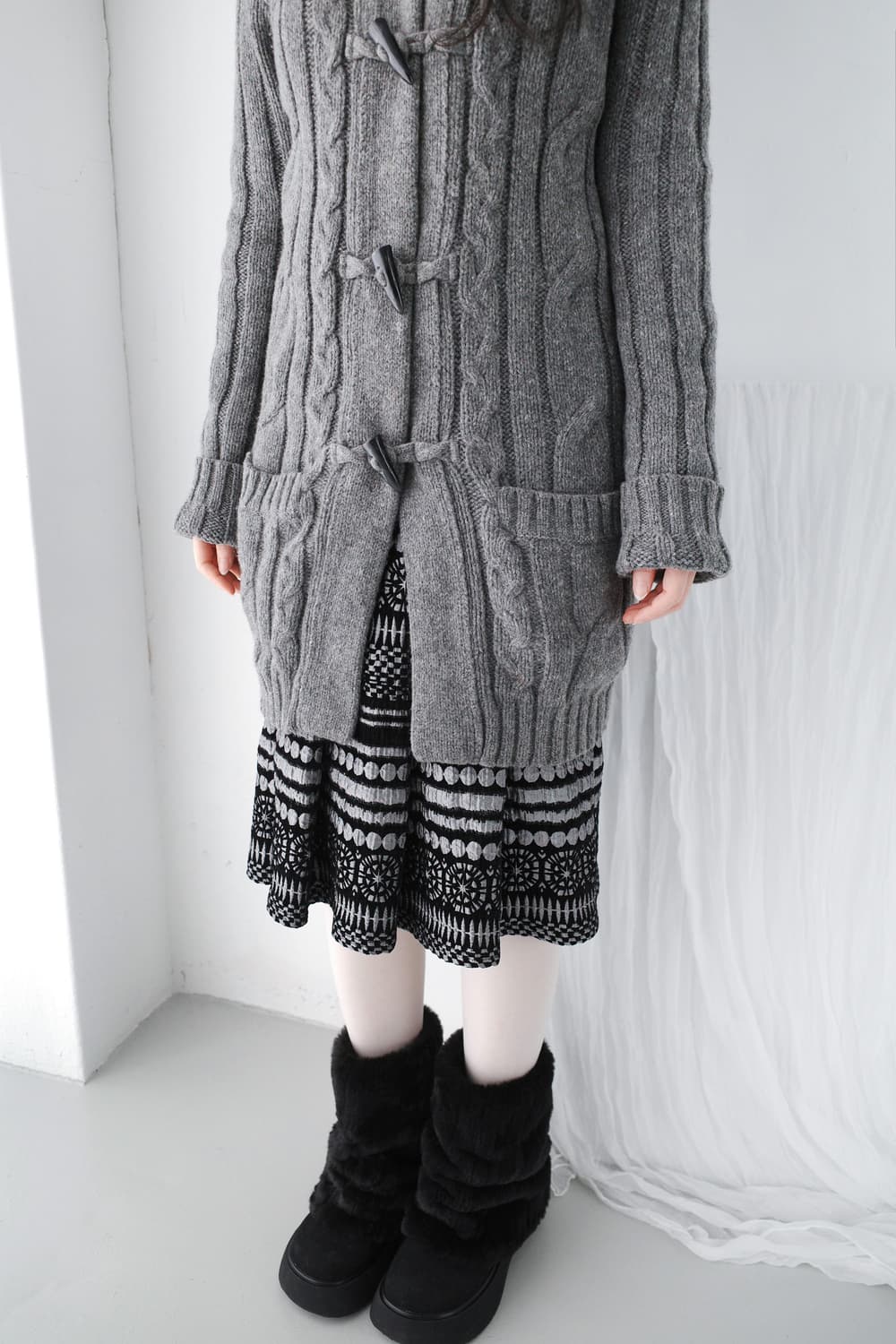 duffle hood cardigun  상품이미지6