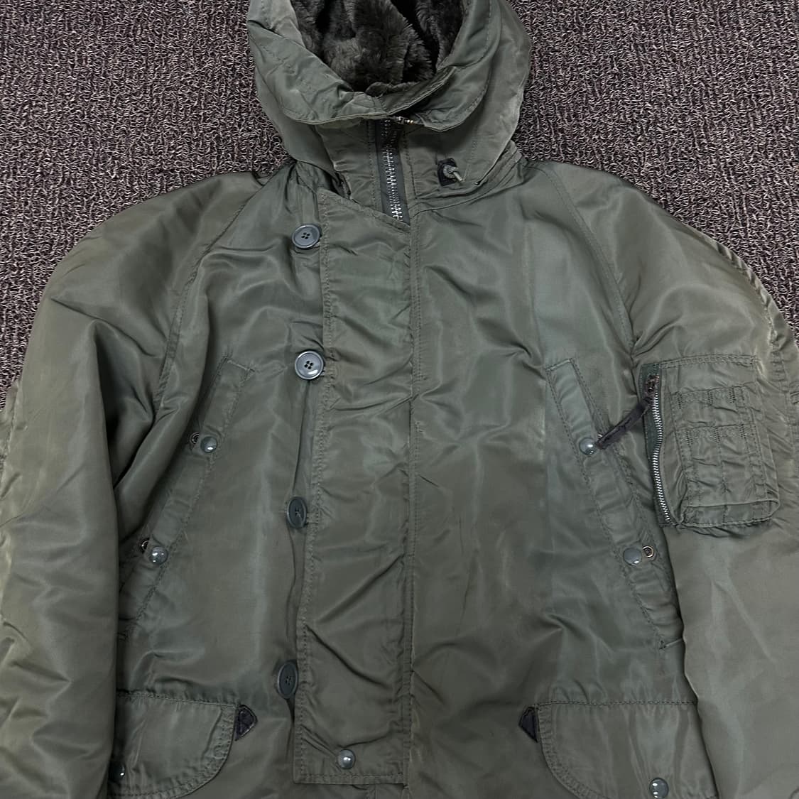 알파인더스트리 밀리터리 N3B 야상 점퍼 M 상품이미지2