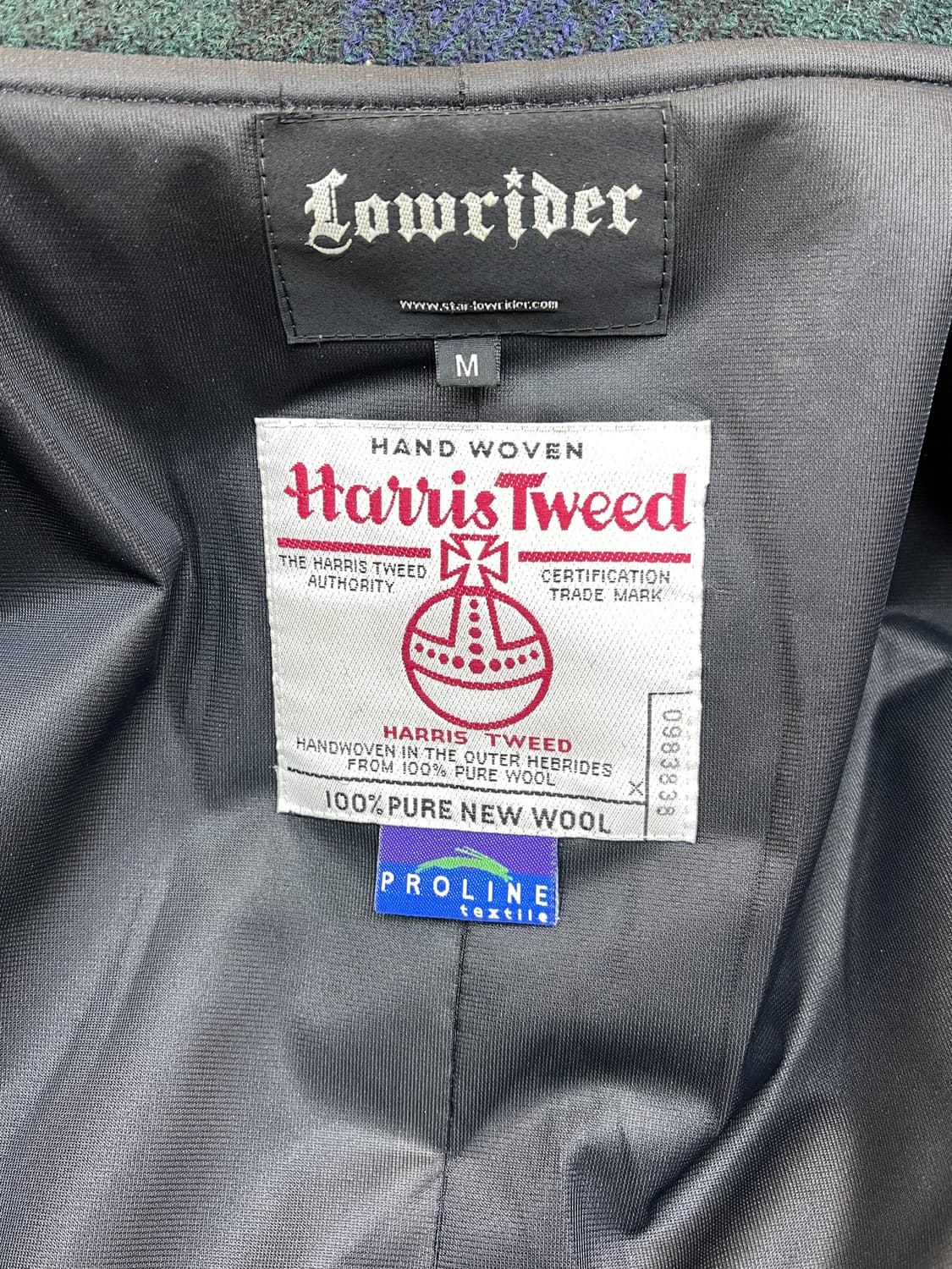 로우라이더 90s 해리스트위드 울 라이더 자켓 상품이미지7