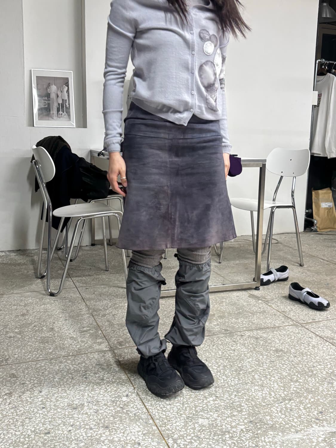 존갈리아노 아카이브 엠브로이드 실크 가디건 상품이미지1