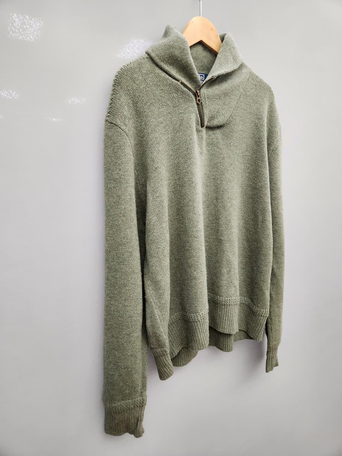 폴로 랄프로렌 하프넥 니트 그린 상품이미지2