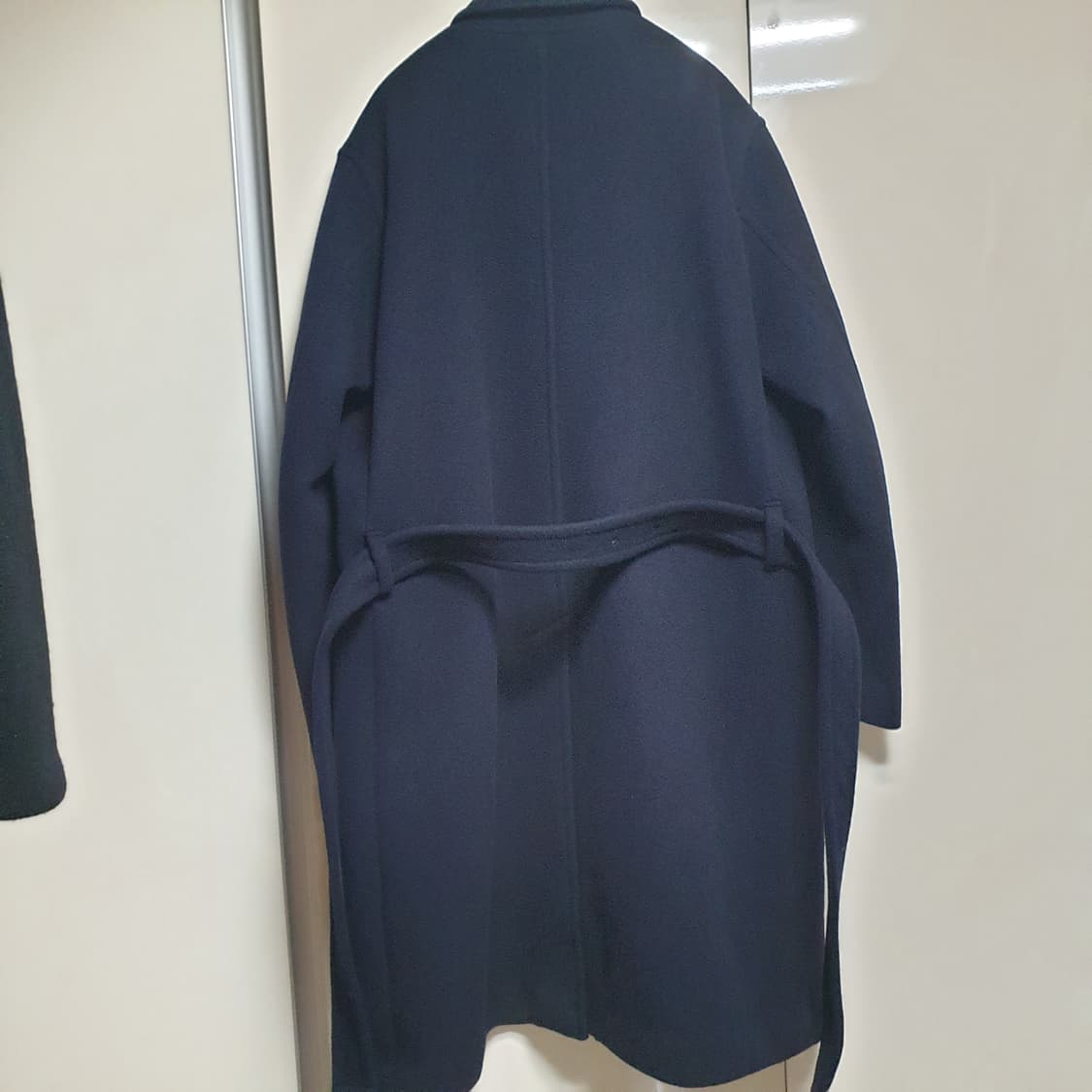 [4] 오라리 수티앵 칼라 코트 네이비 상품이미지3