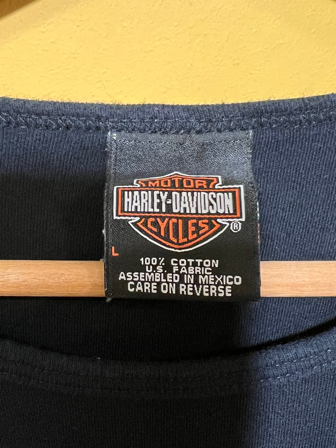 [여성L] 할리데이비슨 크롭 롱슬리브 메탈릭 스터드 빈티지 맨투맨 상품이미지7