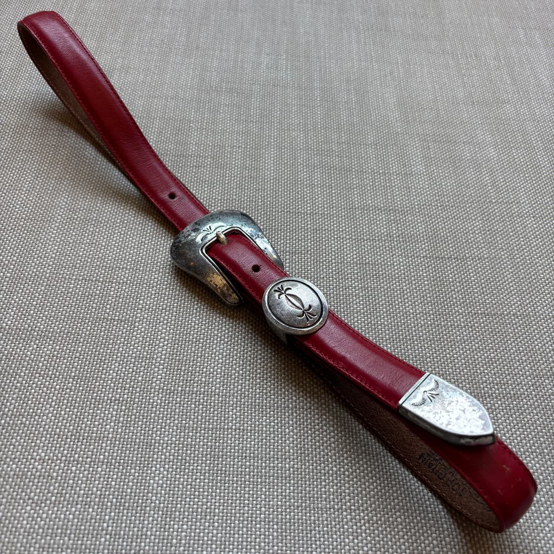 [30-31] 90s USA 탑 그레인 레더 레인저 웨스턴 벨트 상품이미지1