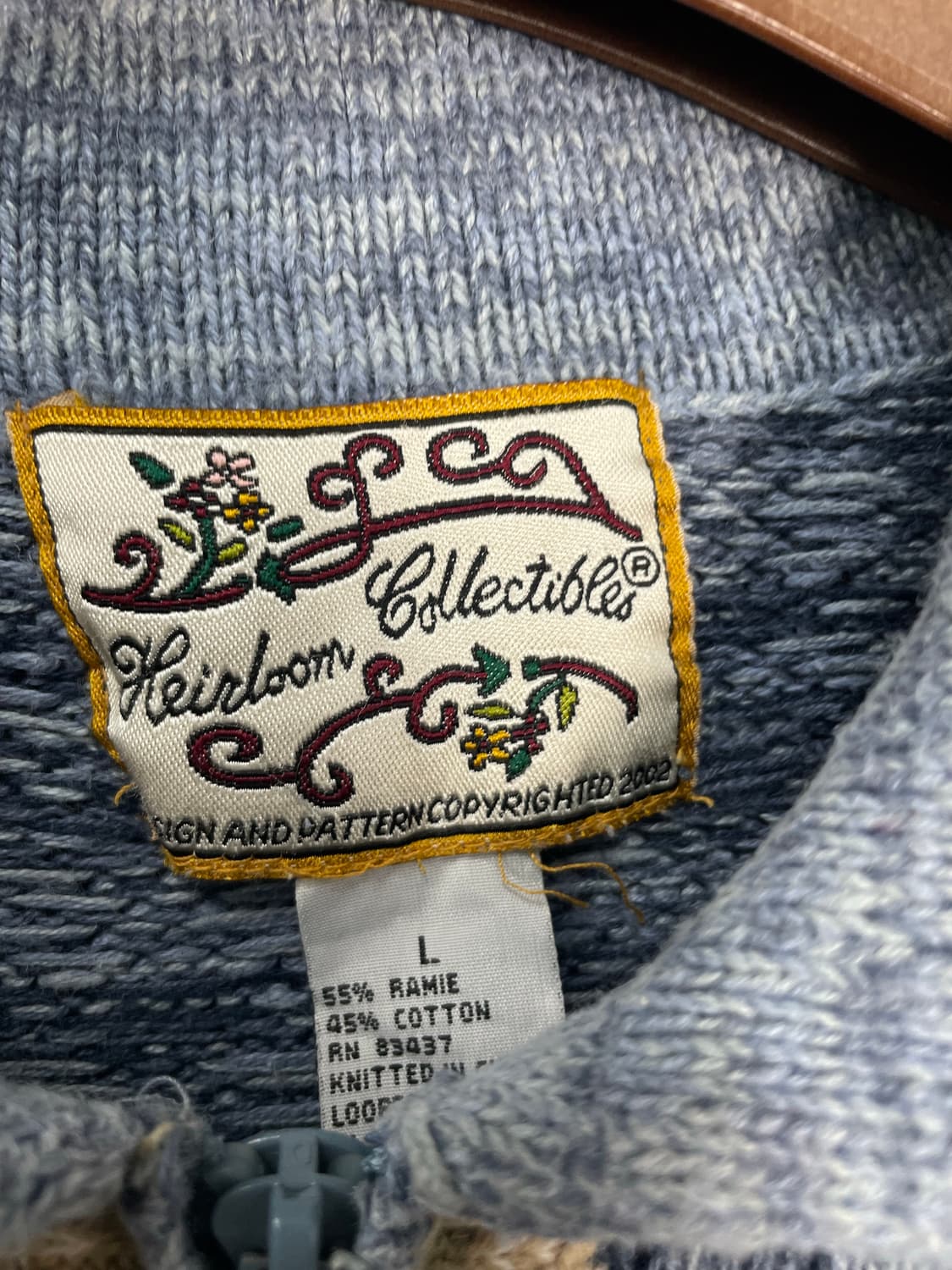 빈티지 노르딕 패턴 가디건 집업 H2149 상품이미지5