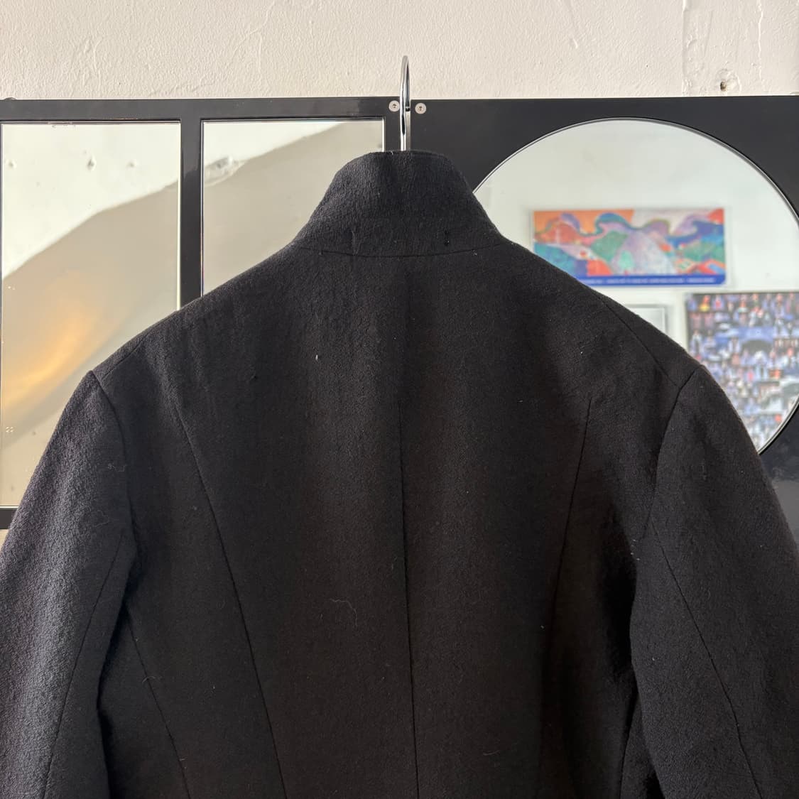 Y’s 울 스탠드 카라 하이넥 코트 상품이미지8