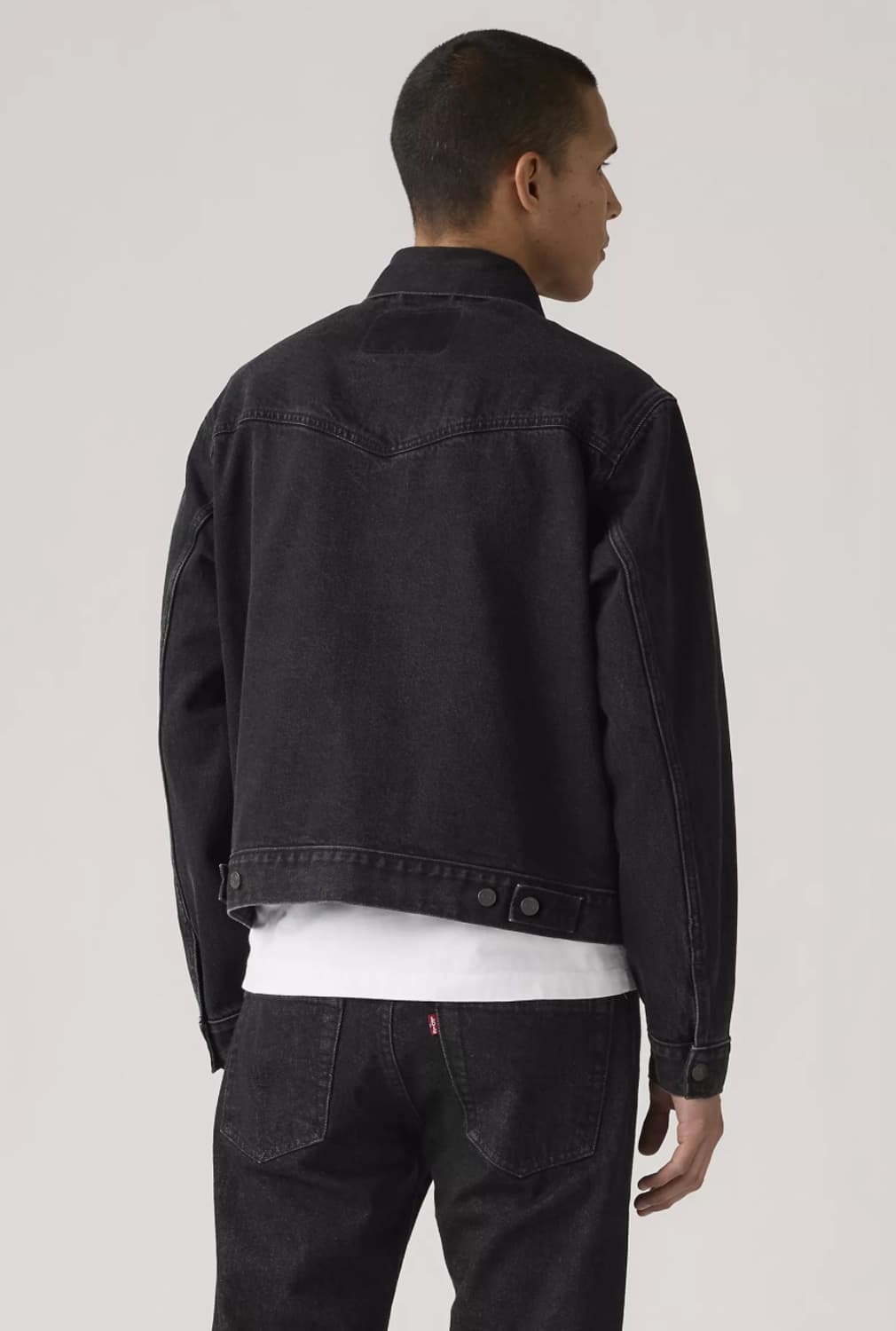 리바이스 웨스턴 트러커, 블랙 데님 L 사이즈 상품이미지3