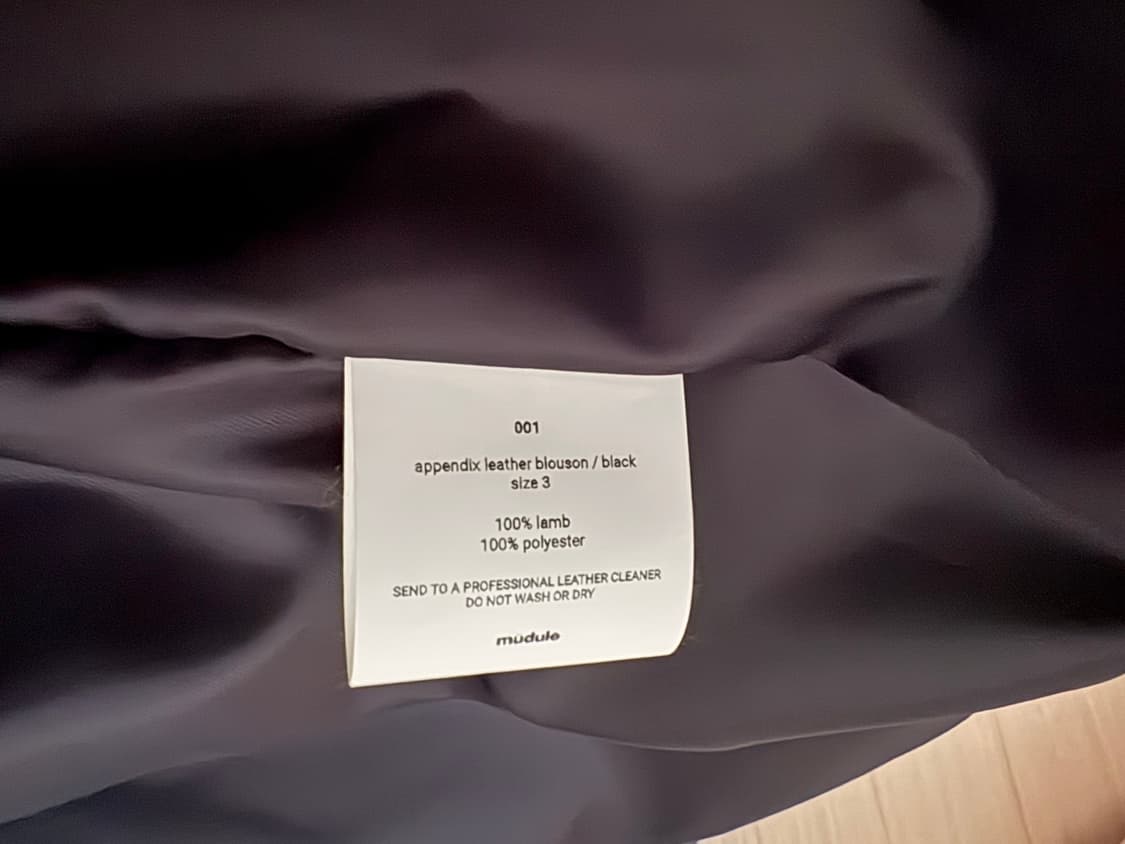 Appendix leather blouson /black 상품이미지3
