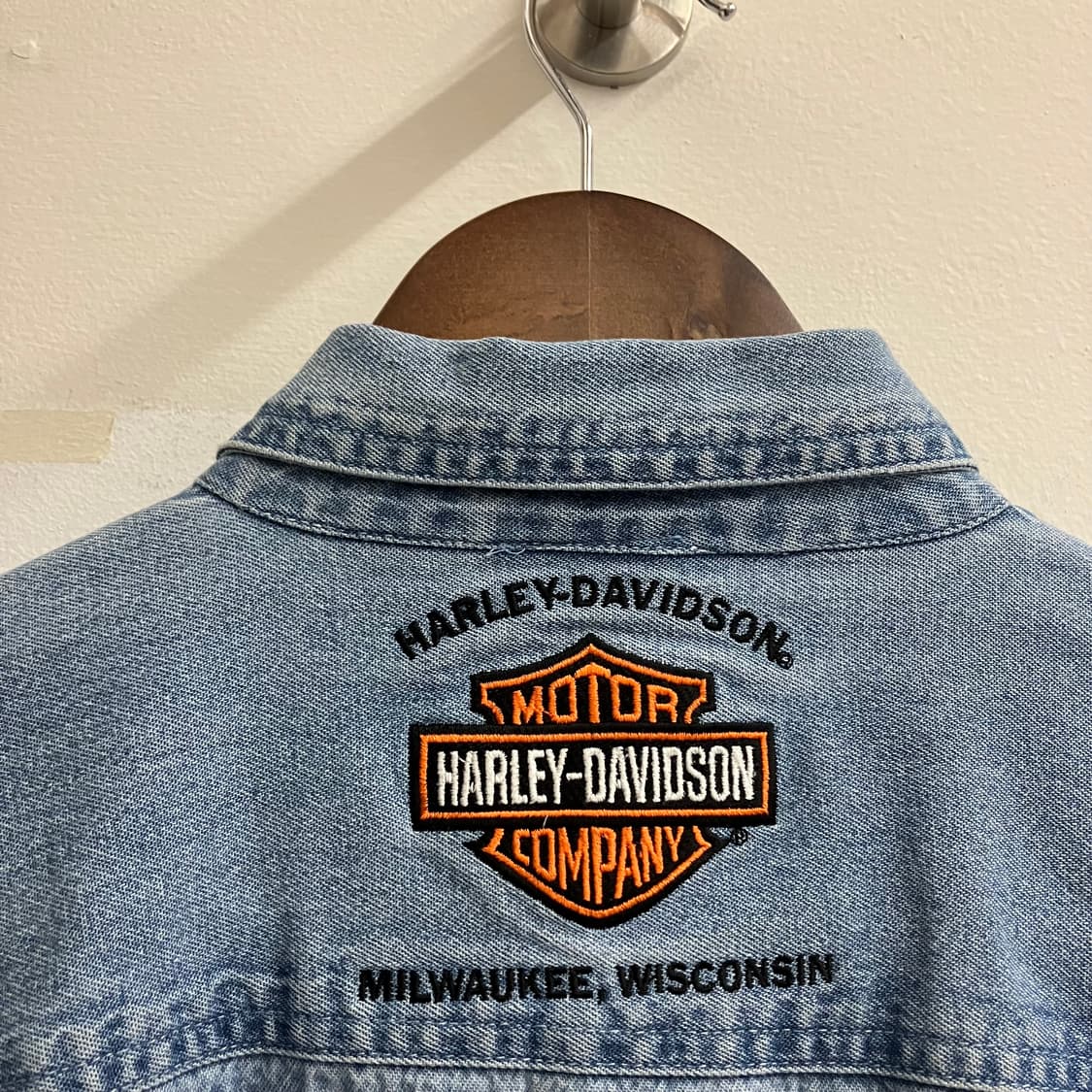 N241 할리데이비슨 데님 청셔츠 상품이미지3